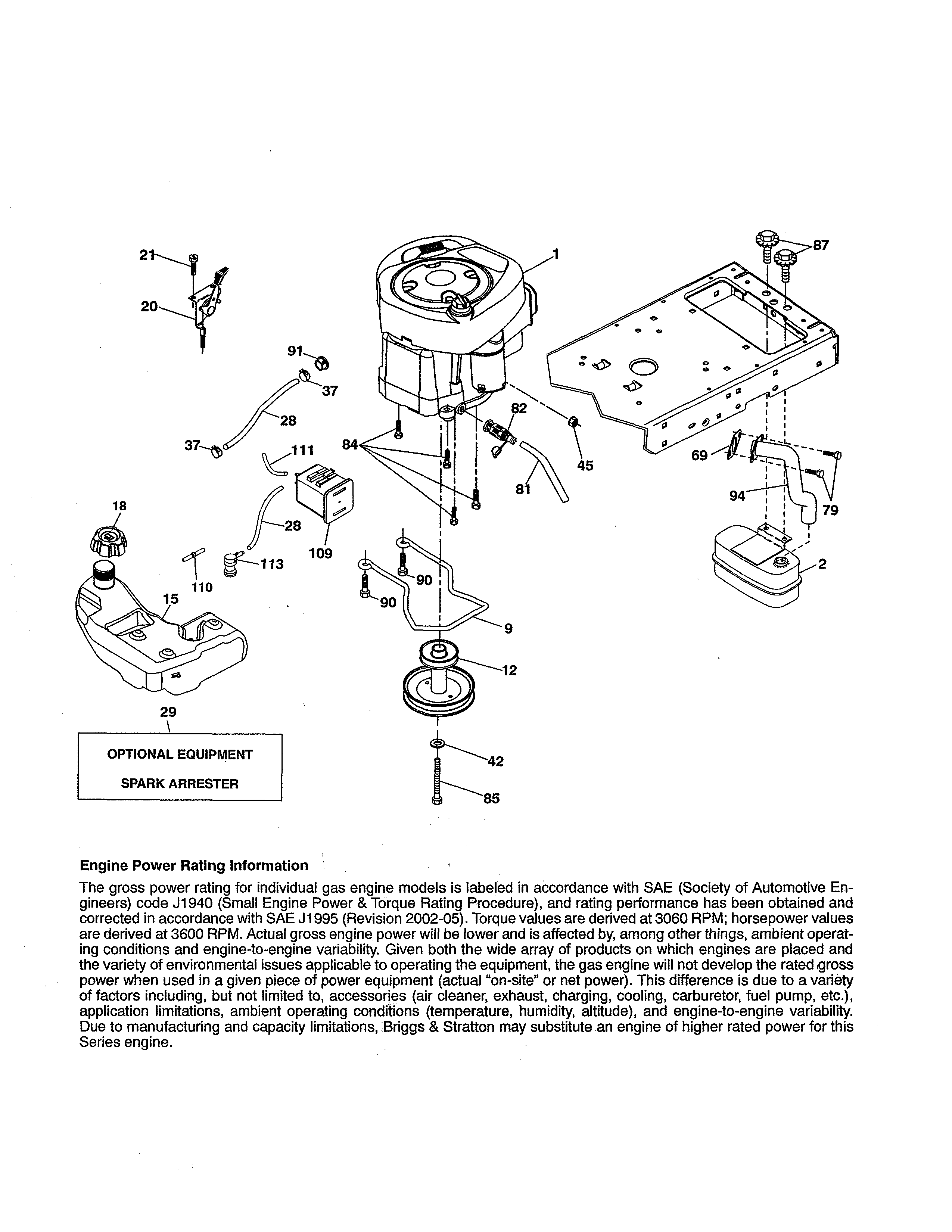 Husqvarna 917243820 engine diagram