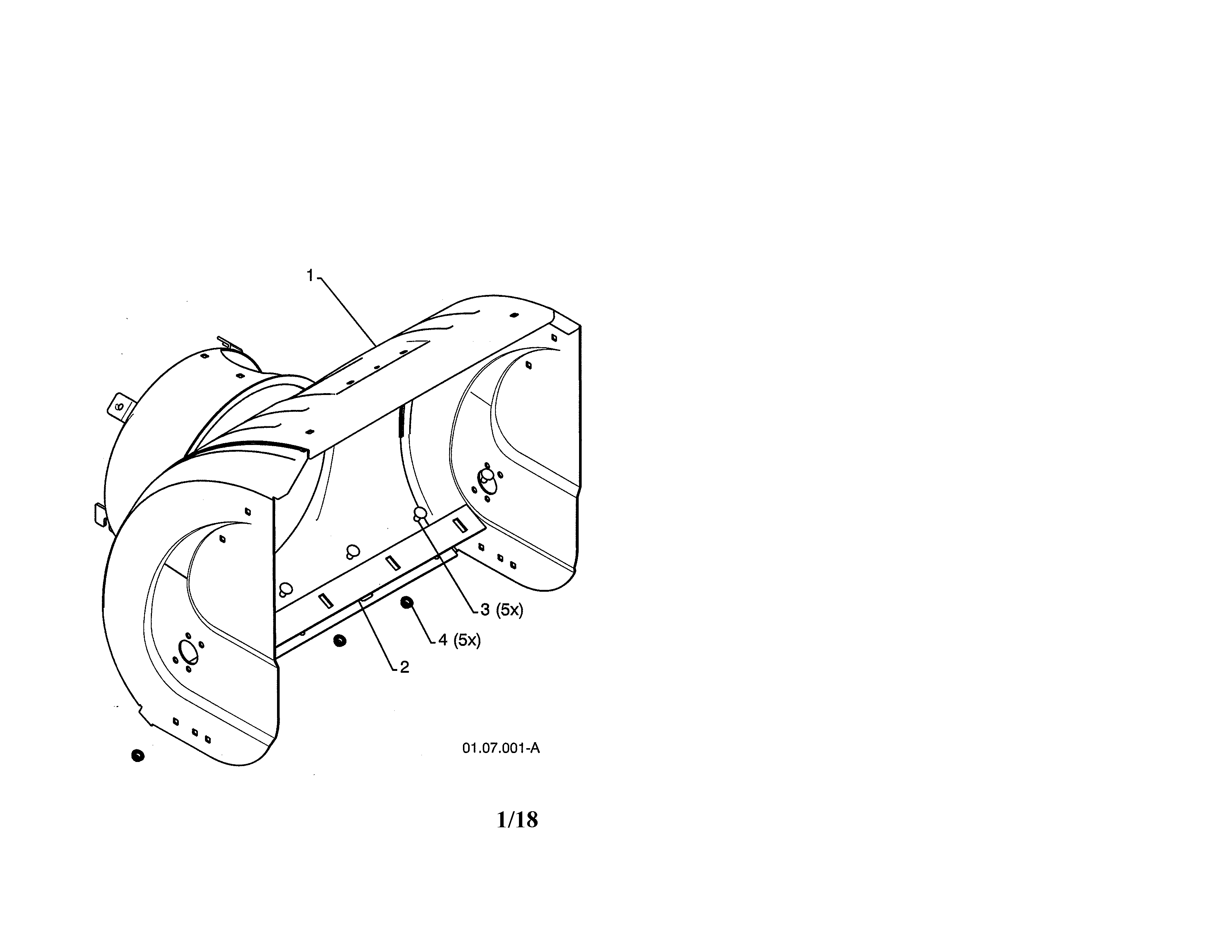 Poulan PR624ES-96192002900 auger housing diagram
