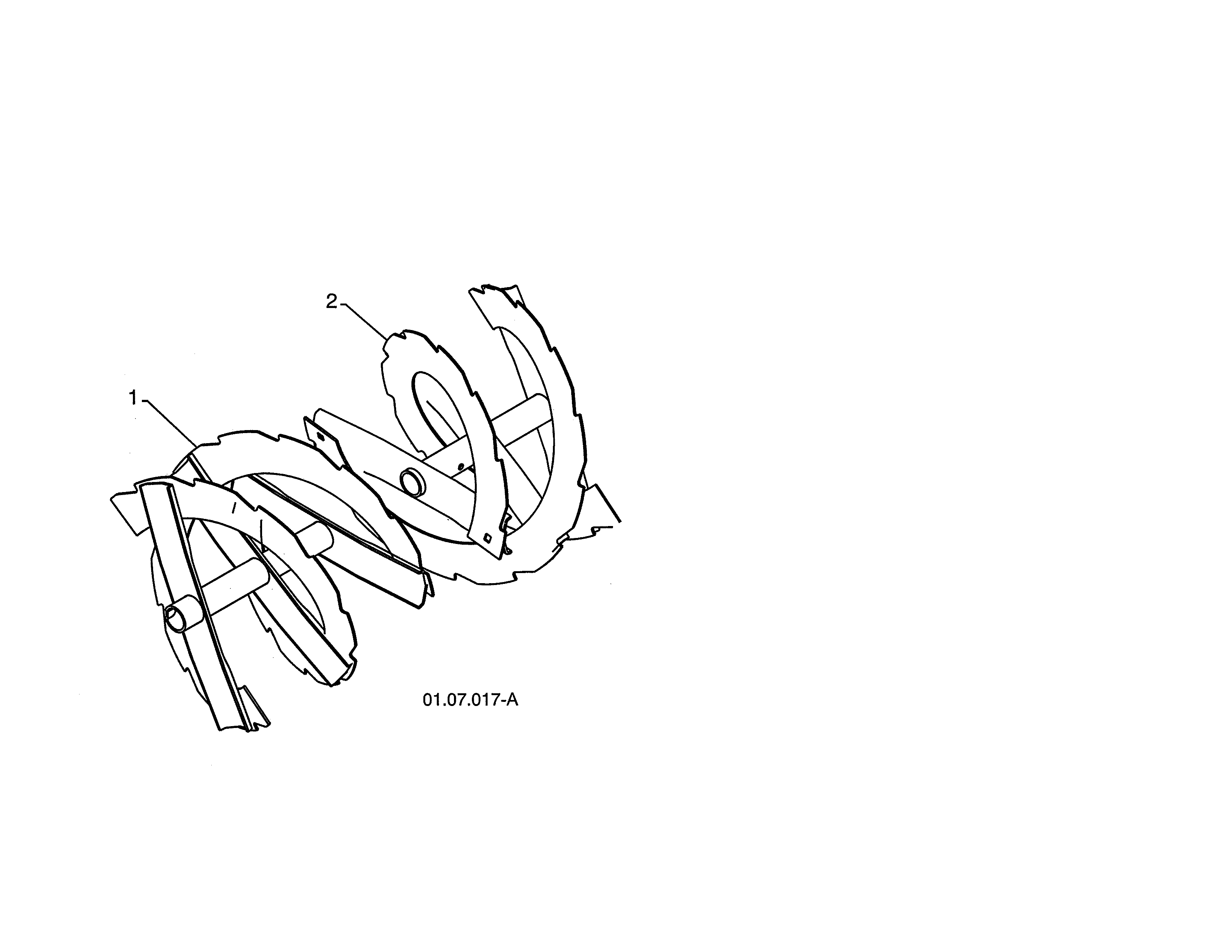 Poulan PR624ES-96192002900 auger diagram