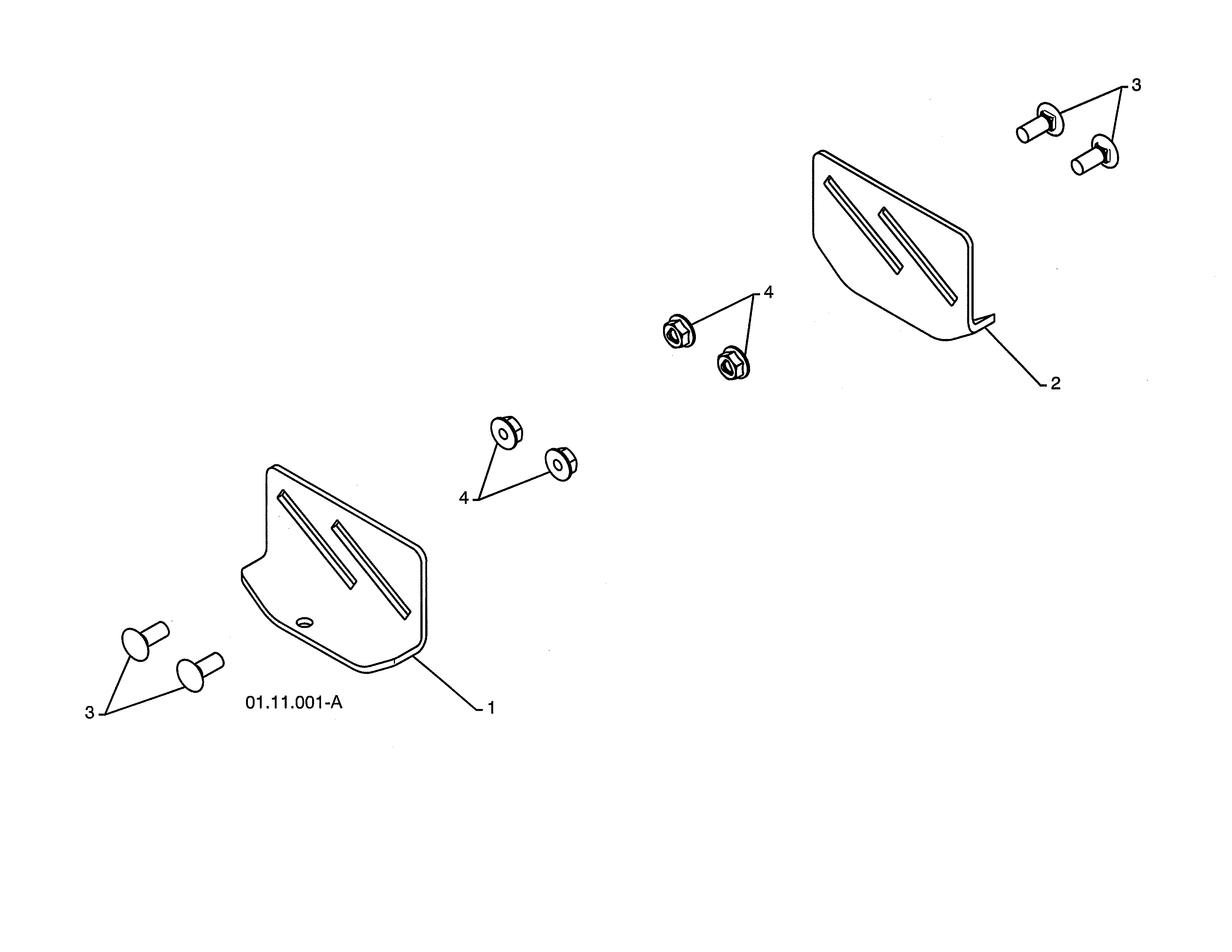 Poulan PR624ES-96192002900 skid plate diagram