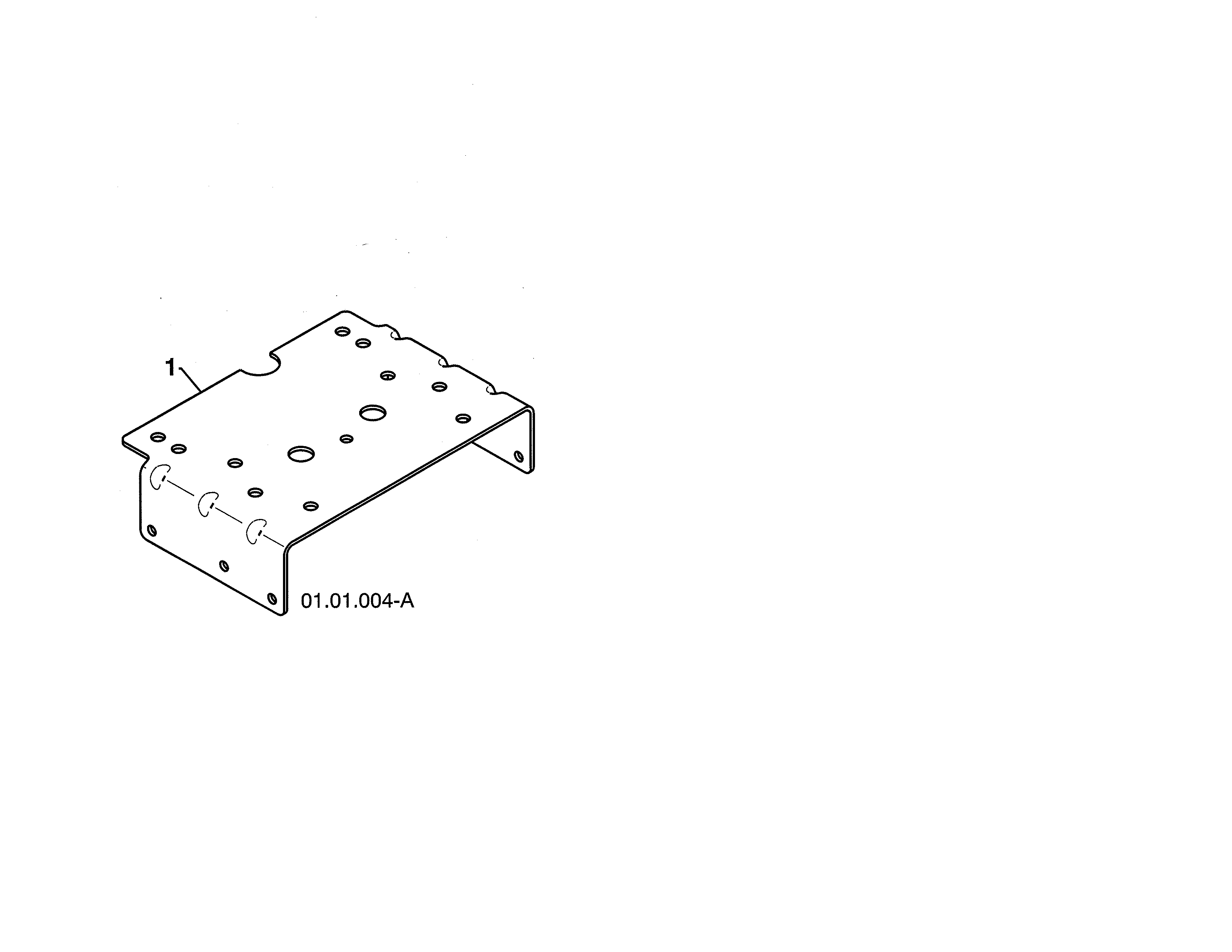 Poulan PR624ES-96192002900 engine mounting plate diagram