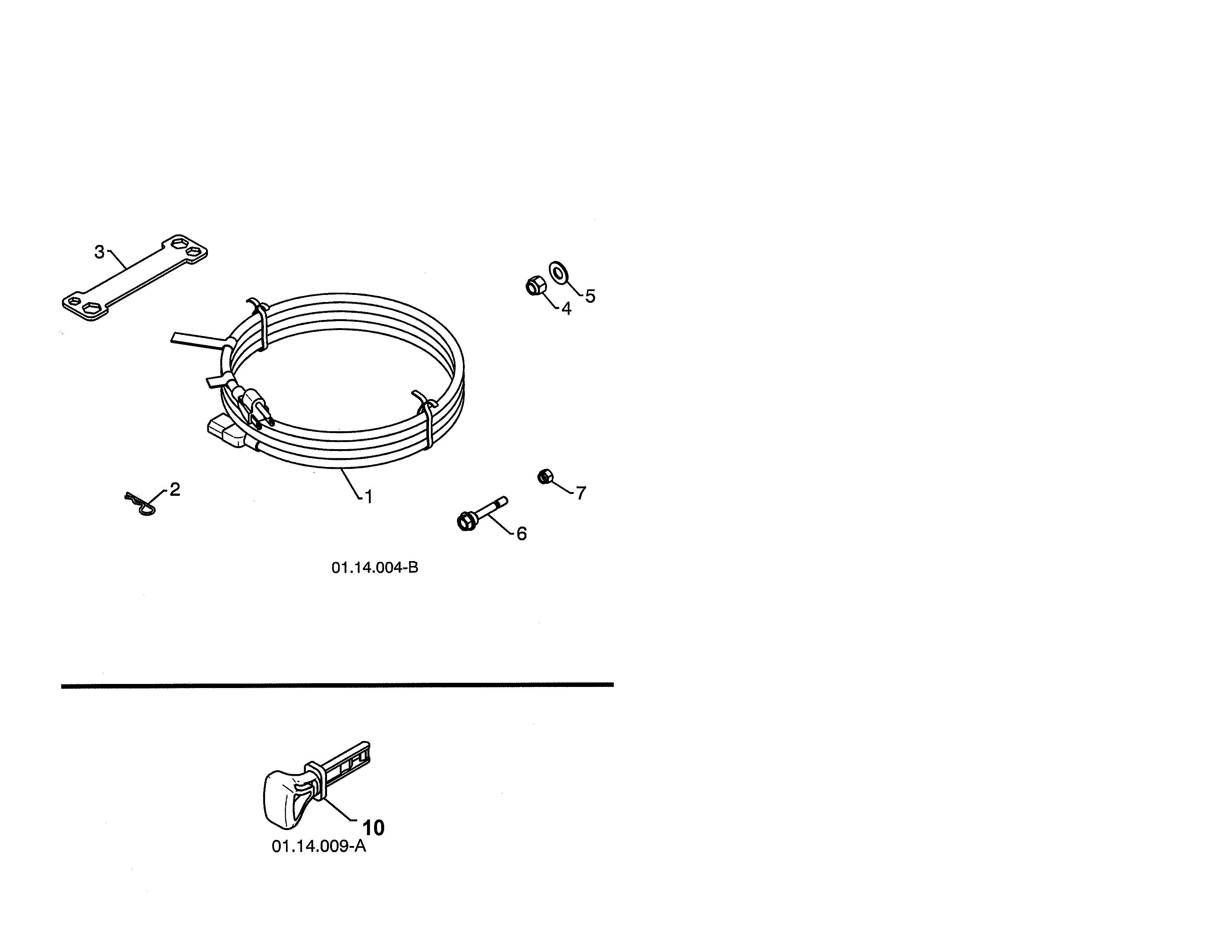 Poulan PR624ES-96192002900 bag of parts diagram