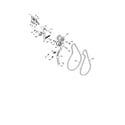 Poulan PR300-96192007104 pulleys diagram