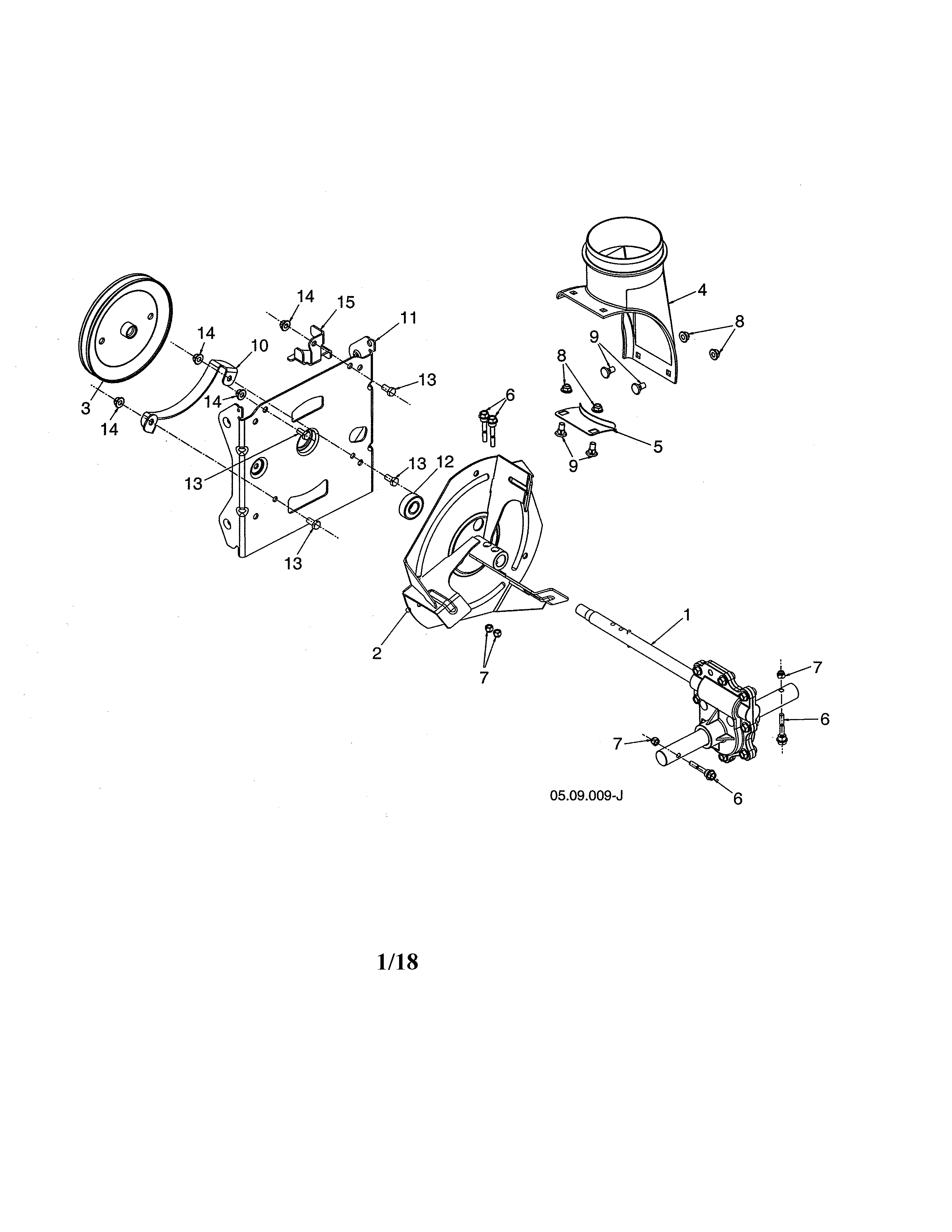 Craftsman 944525412 impeller/gearbox diagram