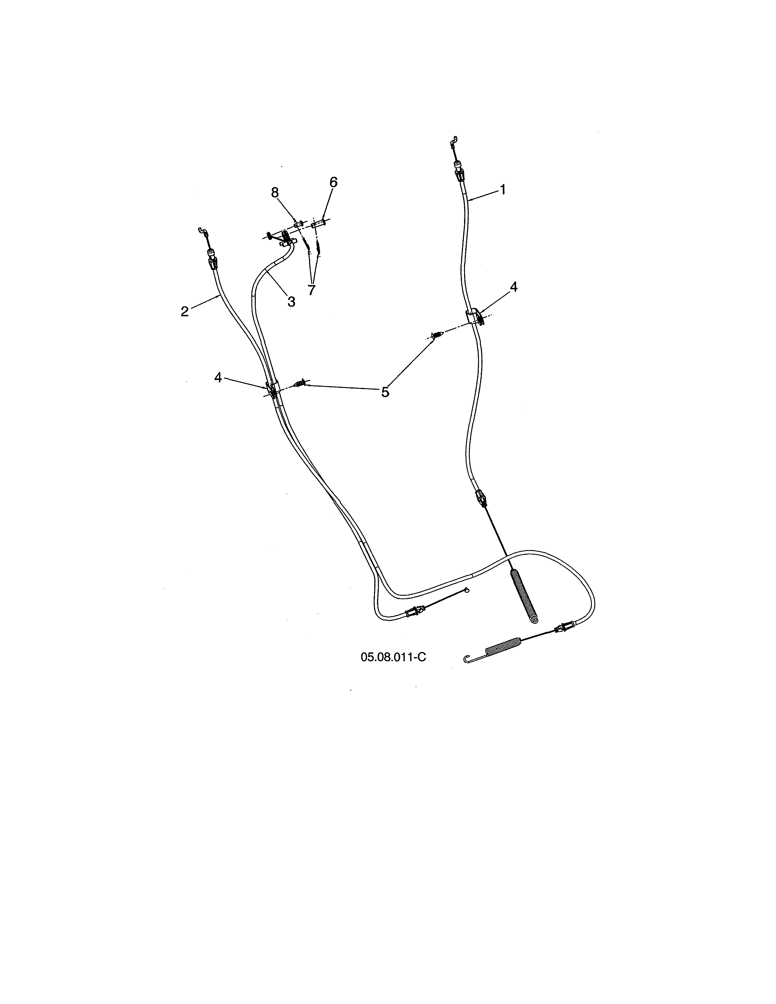 Craftsman 944525412 cable controls diagram