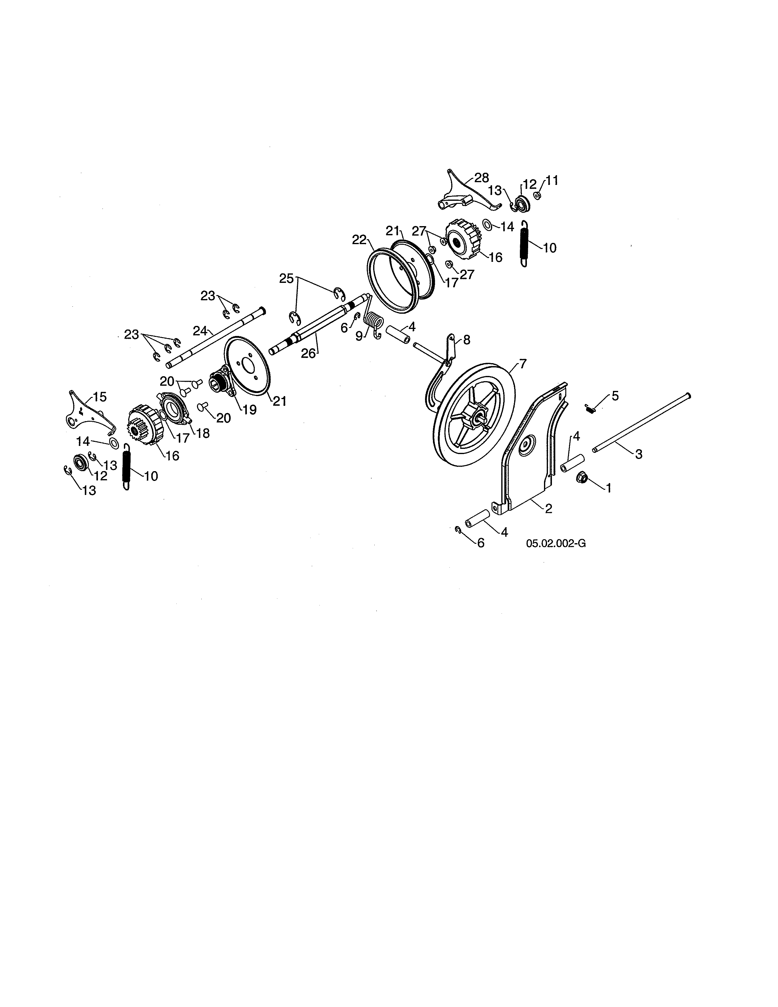 Craftsman 944525412 drive diagram