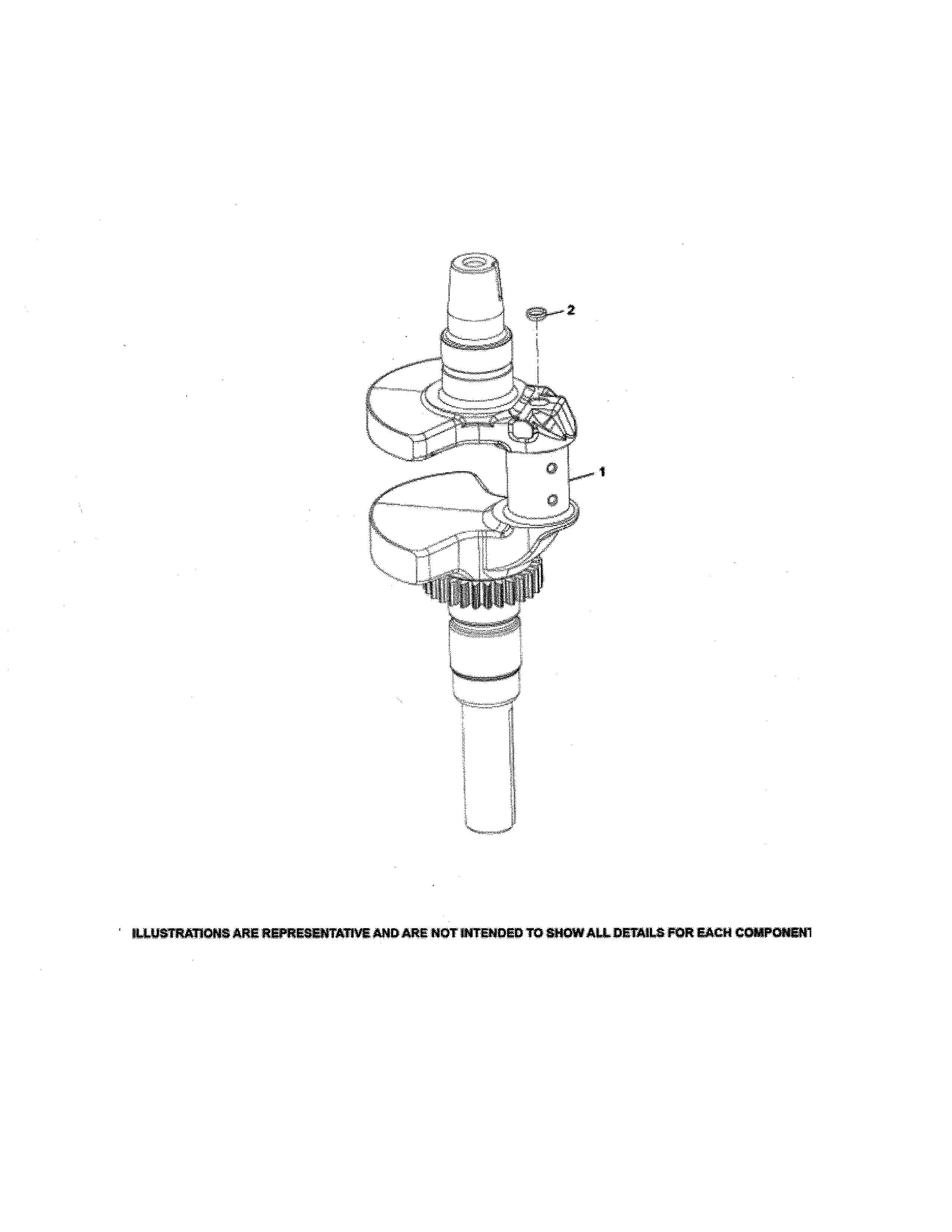 Husqvarna YTH20K42-96043027500 crankshaft diagram