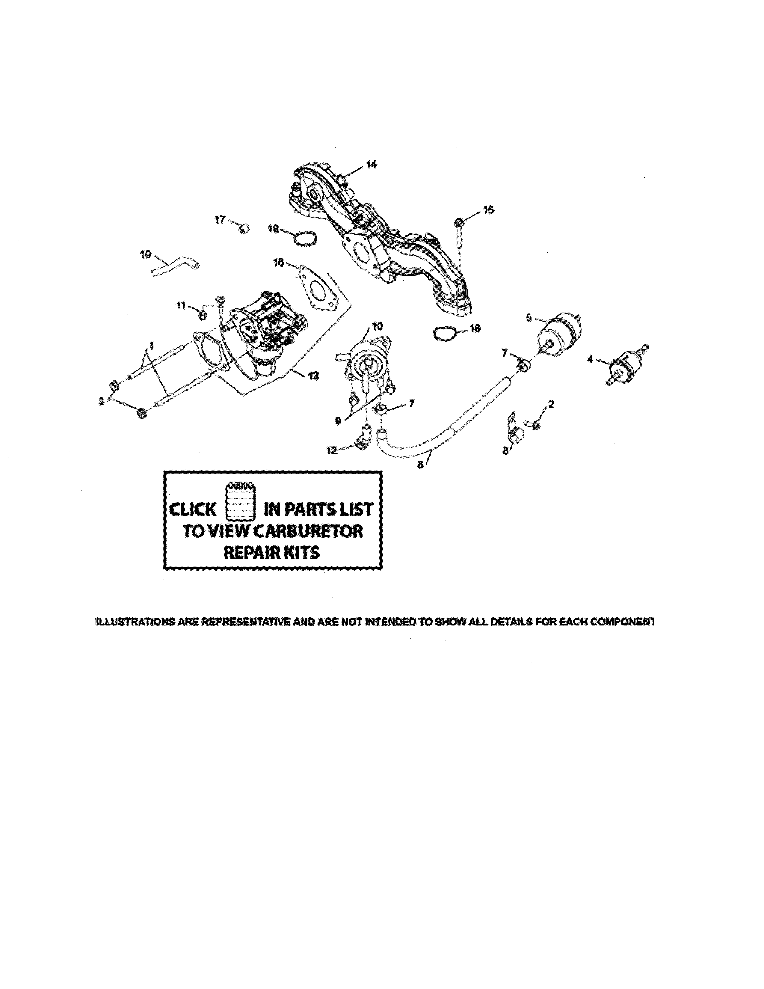 Husqvarna YTH20K42-96043027500 fuel system diagram