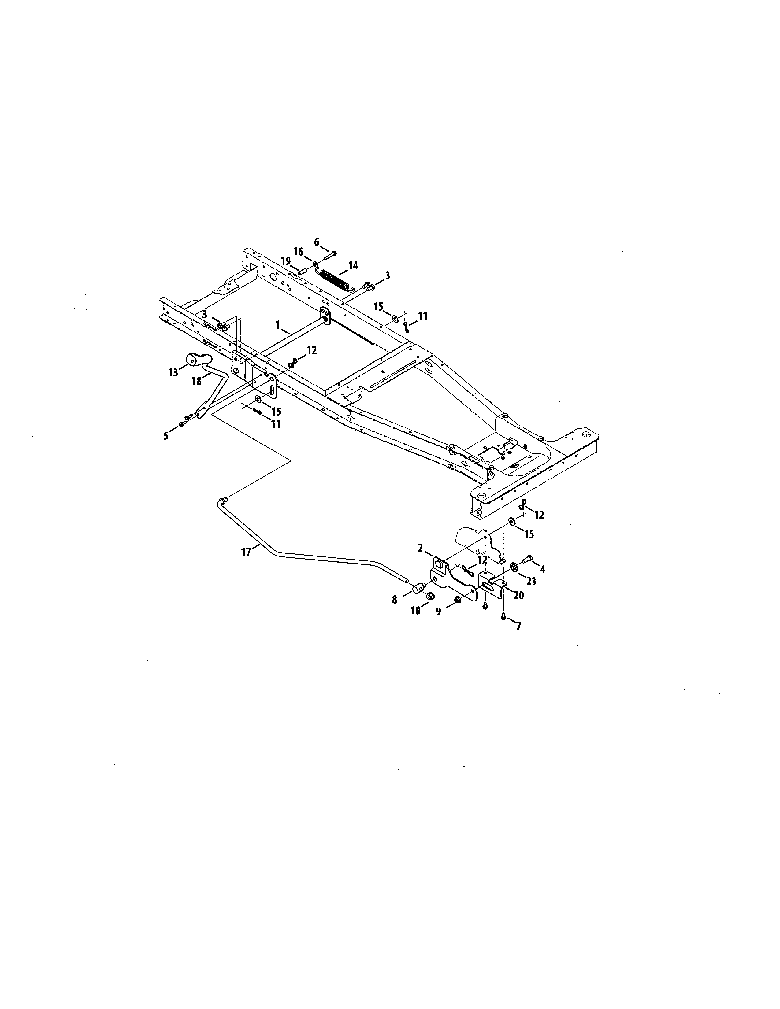 MTD 13A726JD299 lift assembly diagram