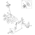 MTD 13A878XT299 steering/wheels diagram