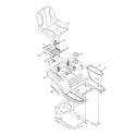 MTD 13A878XT299 seat/fender diagram