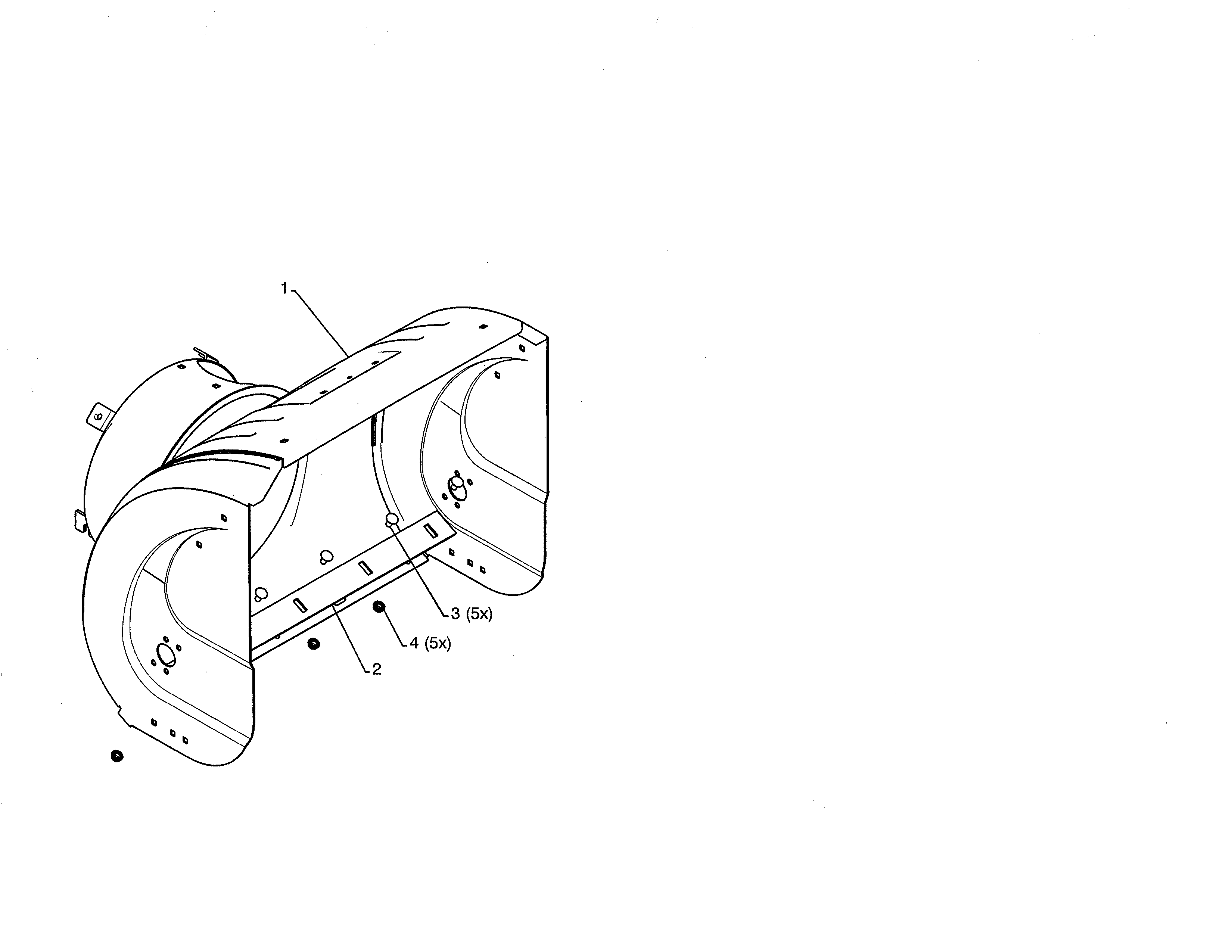Poulan PR624ES-96192003702 auger housing diagram