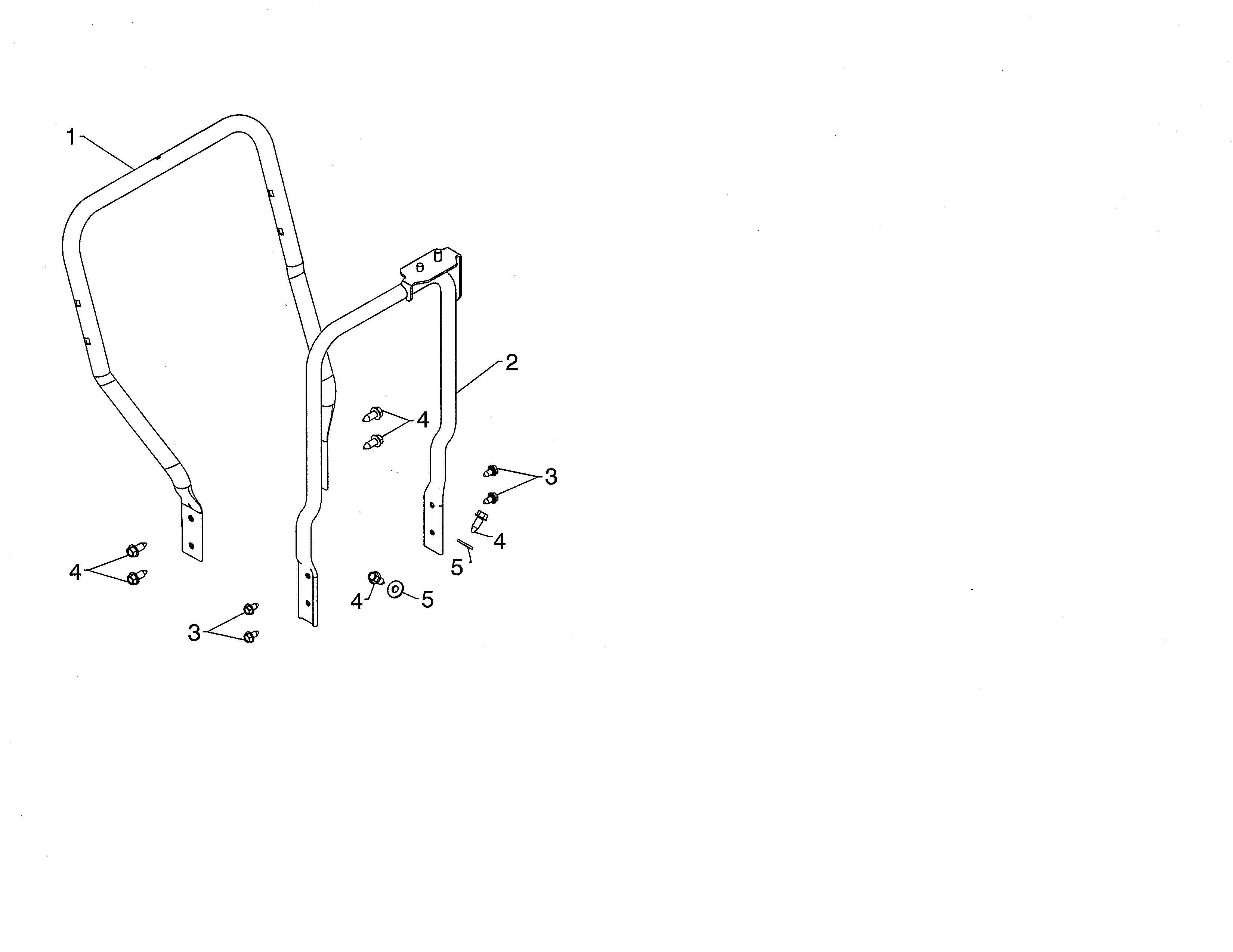 Poulan PR624ES-96192003702 lower handle diagram
