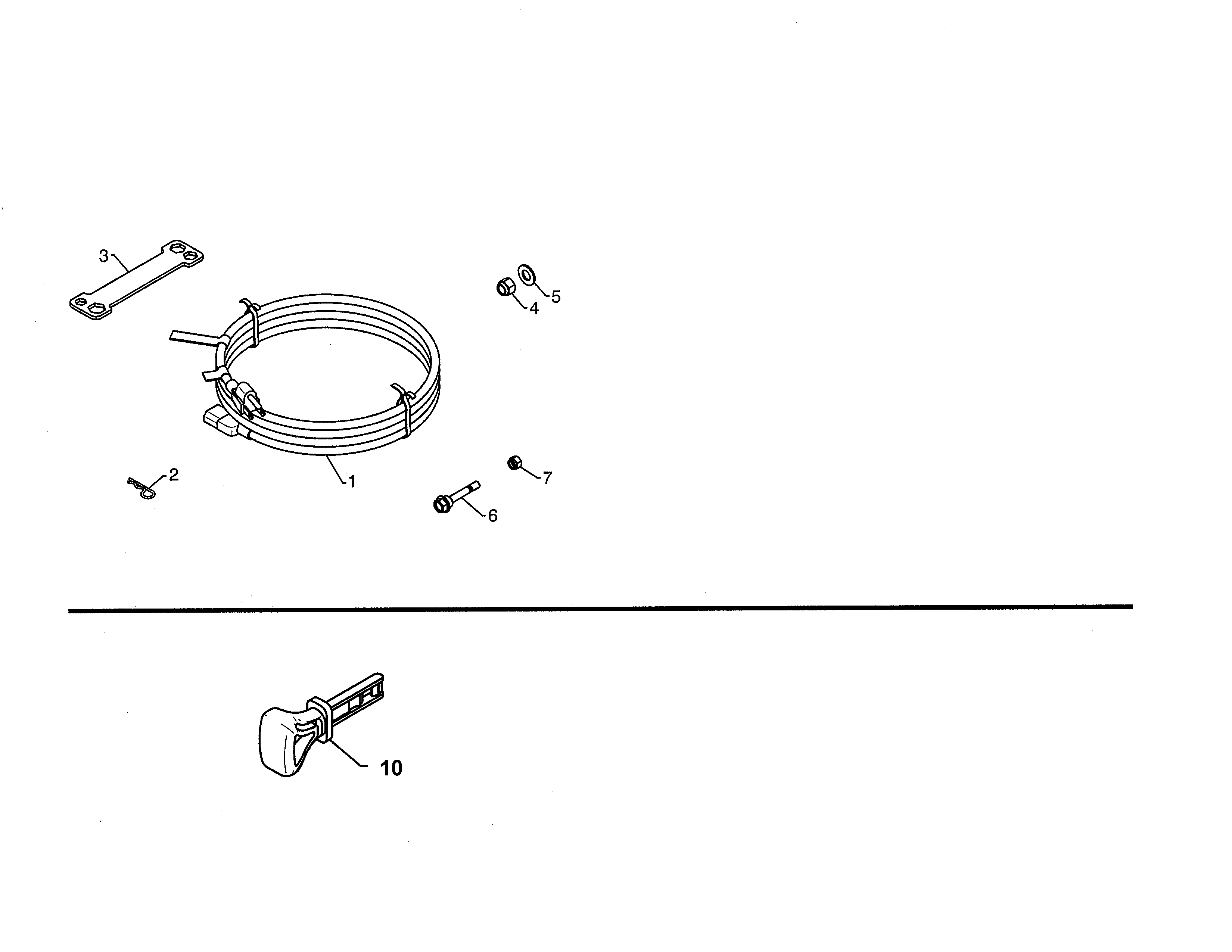 Poulan PR624ES-96192003702 bag of parts diagram