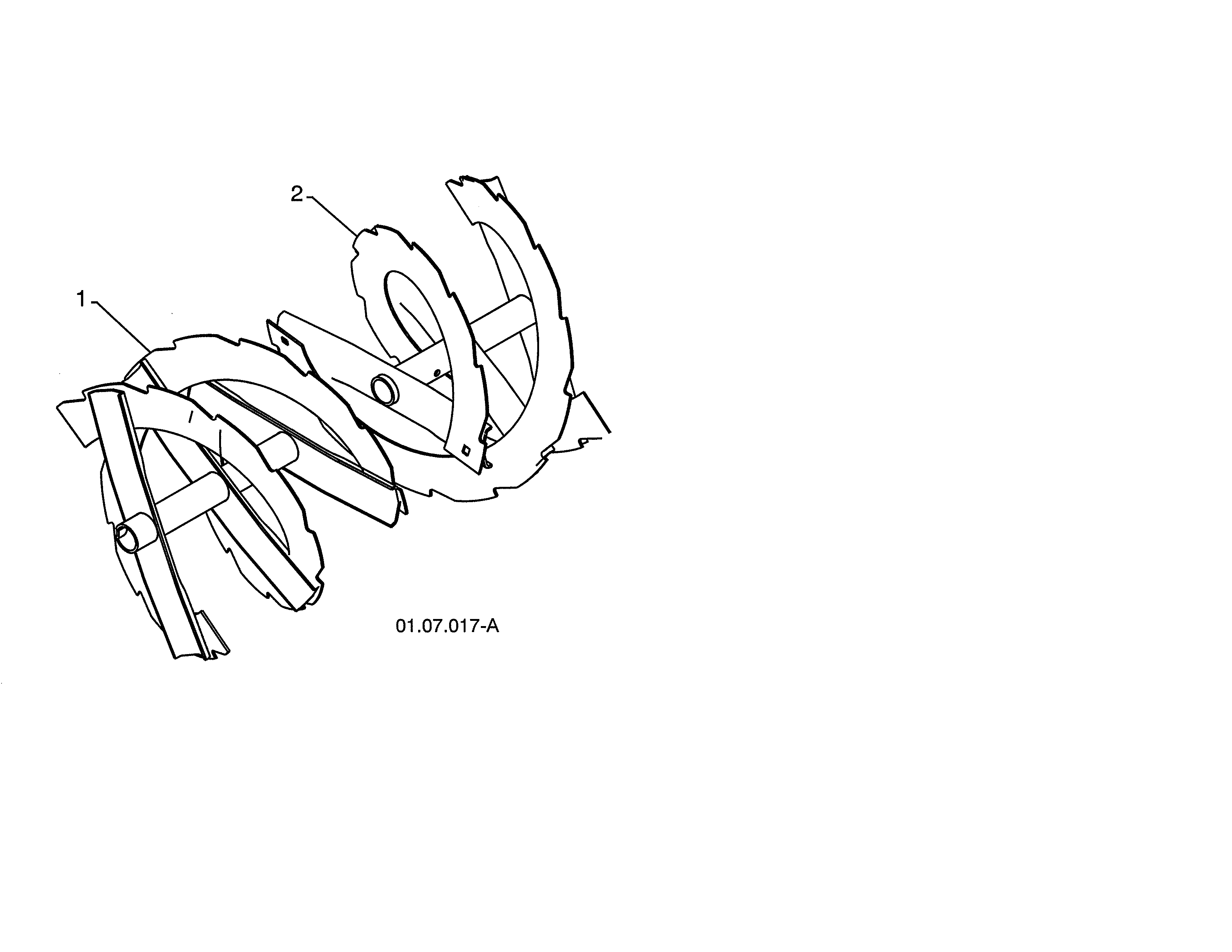 Poulan PR624ES-96198004300 auger diagram