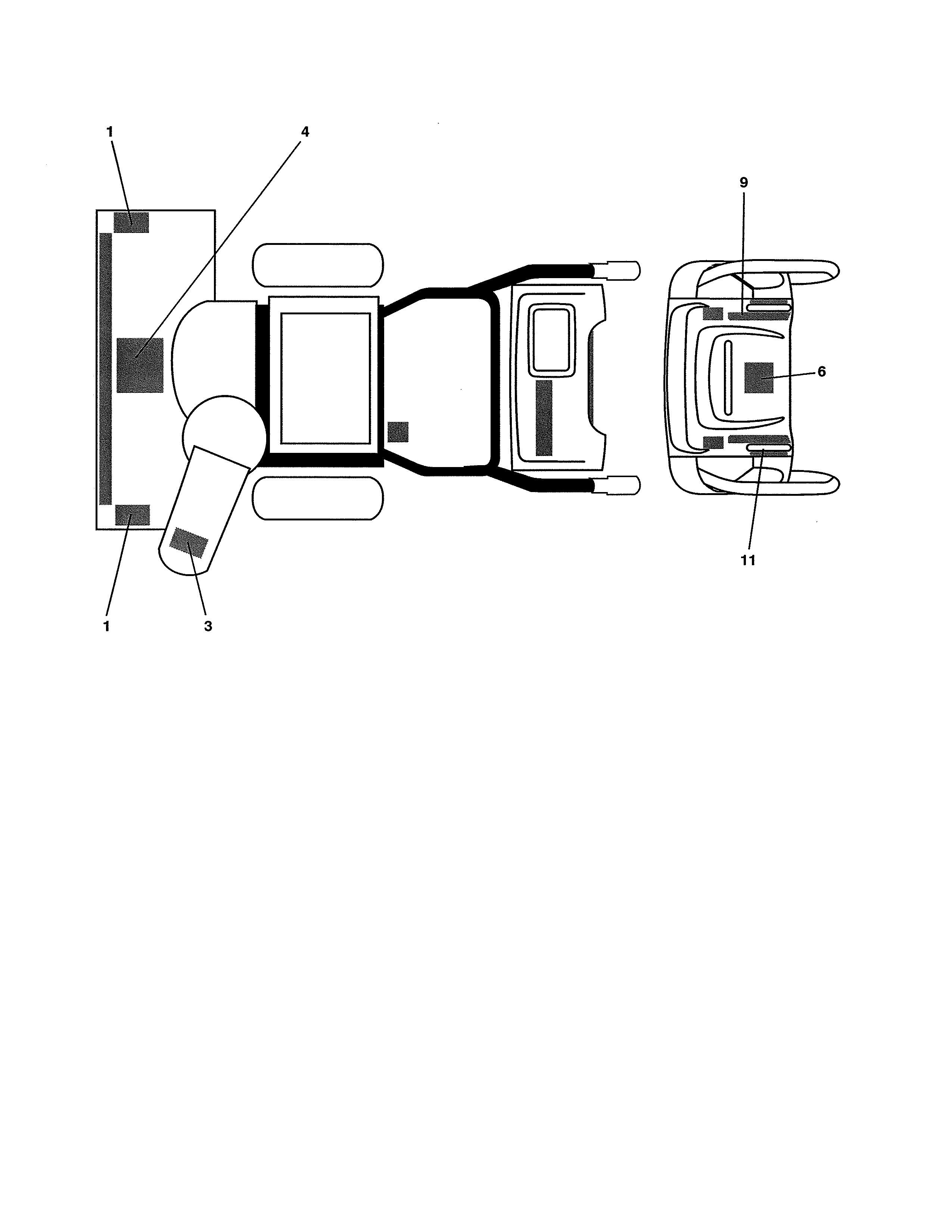 Poulan PR624ES-96198004300 decals diagram