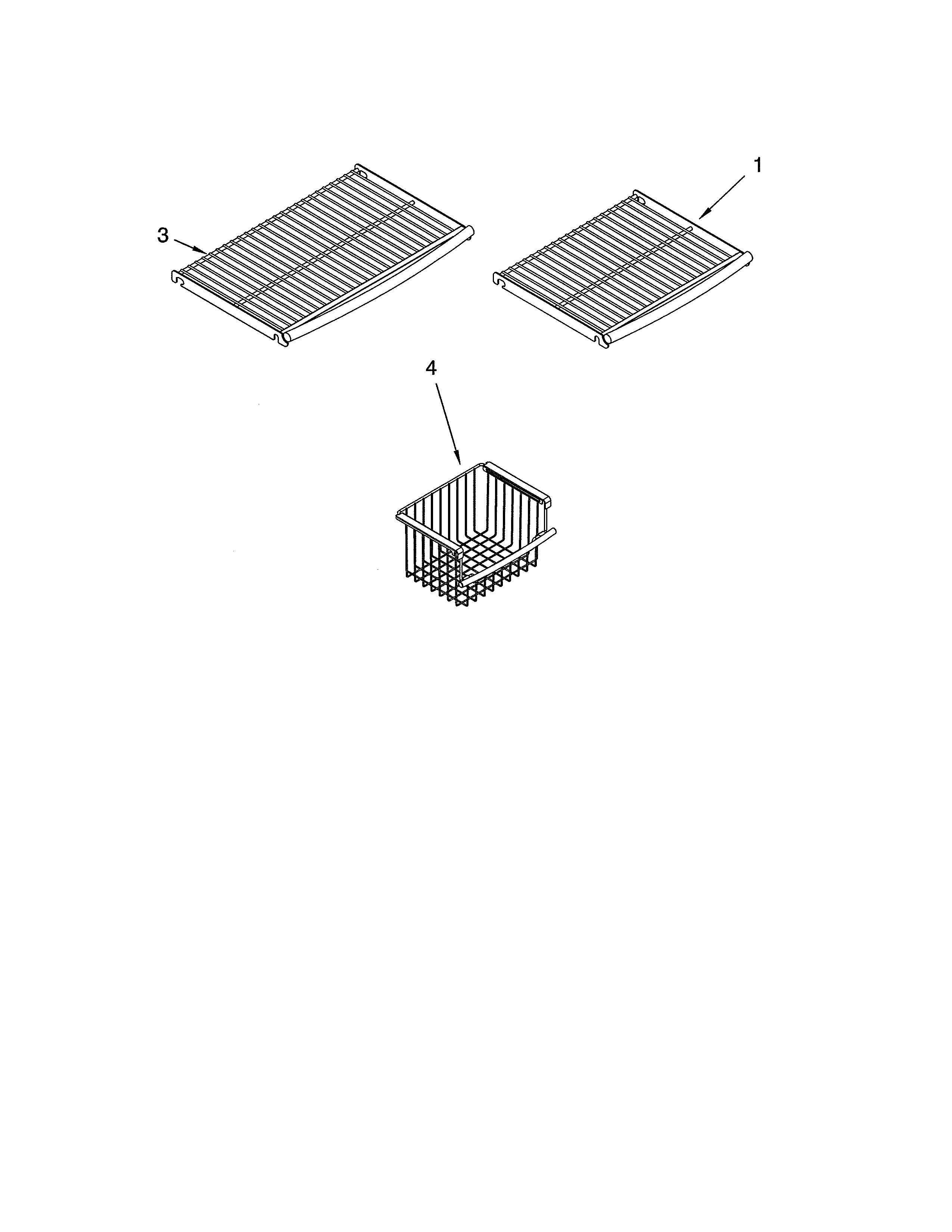 Thermador KBUDT4860A/01 freezer shelf diagram