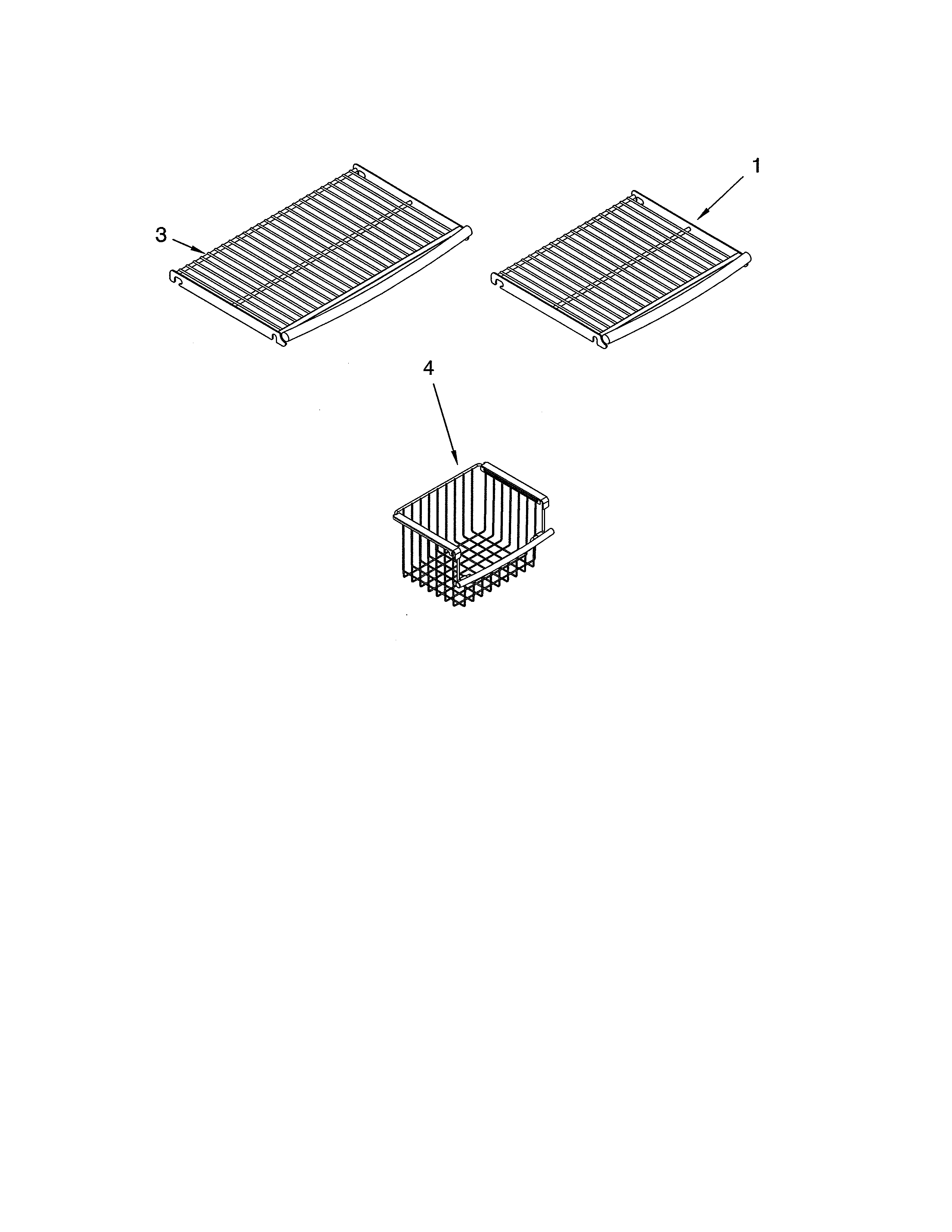Thermador KBUDT4860A/02 freezer shelf diagram