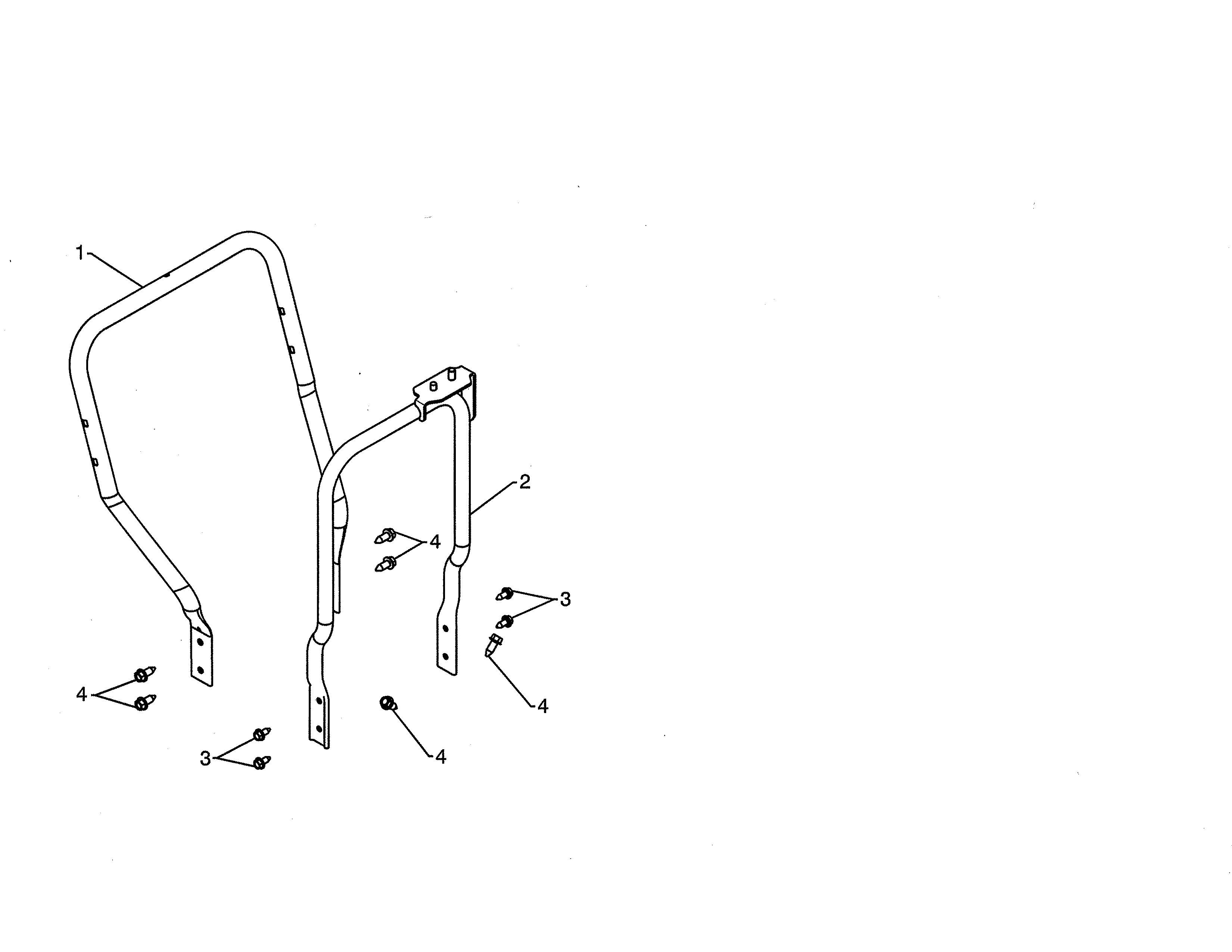 Poulan PR624ES-96198004600 lower handle diagram