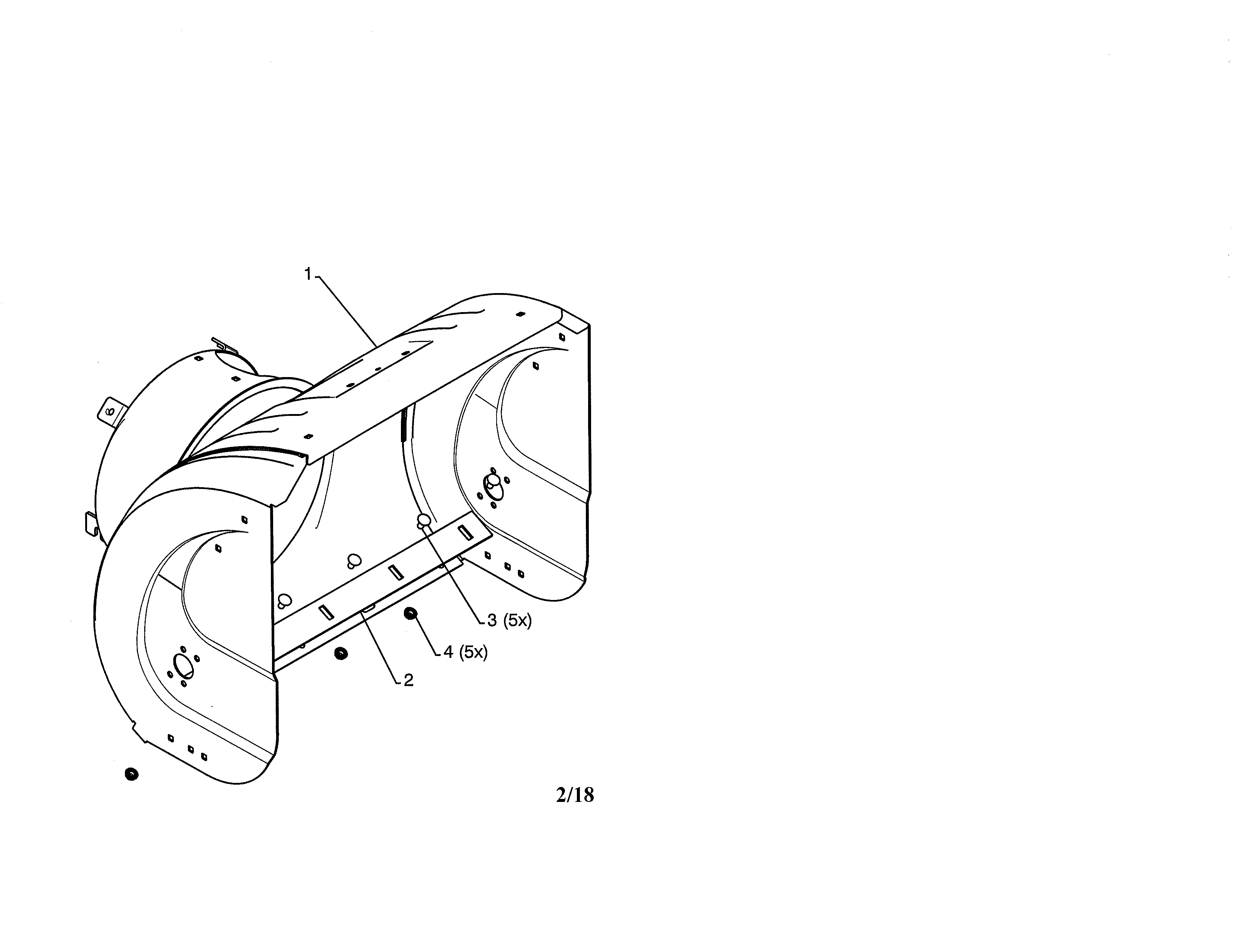 Poulan PR624ES-96198004602 auger housing diagram
