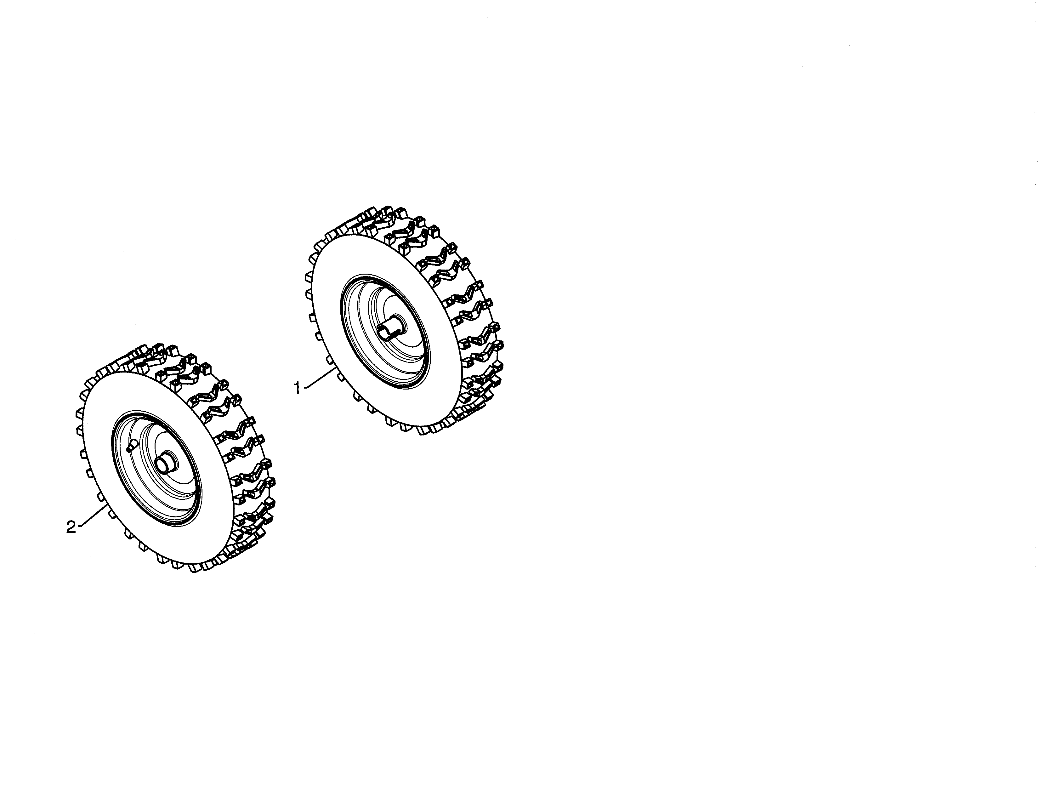 Poulan PR624ES-96198004602 wheels diagram