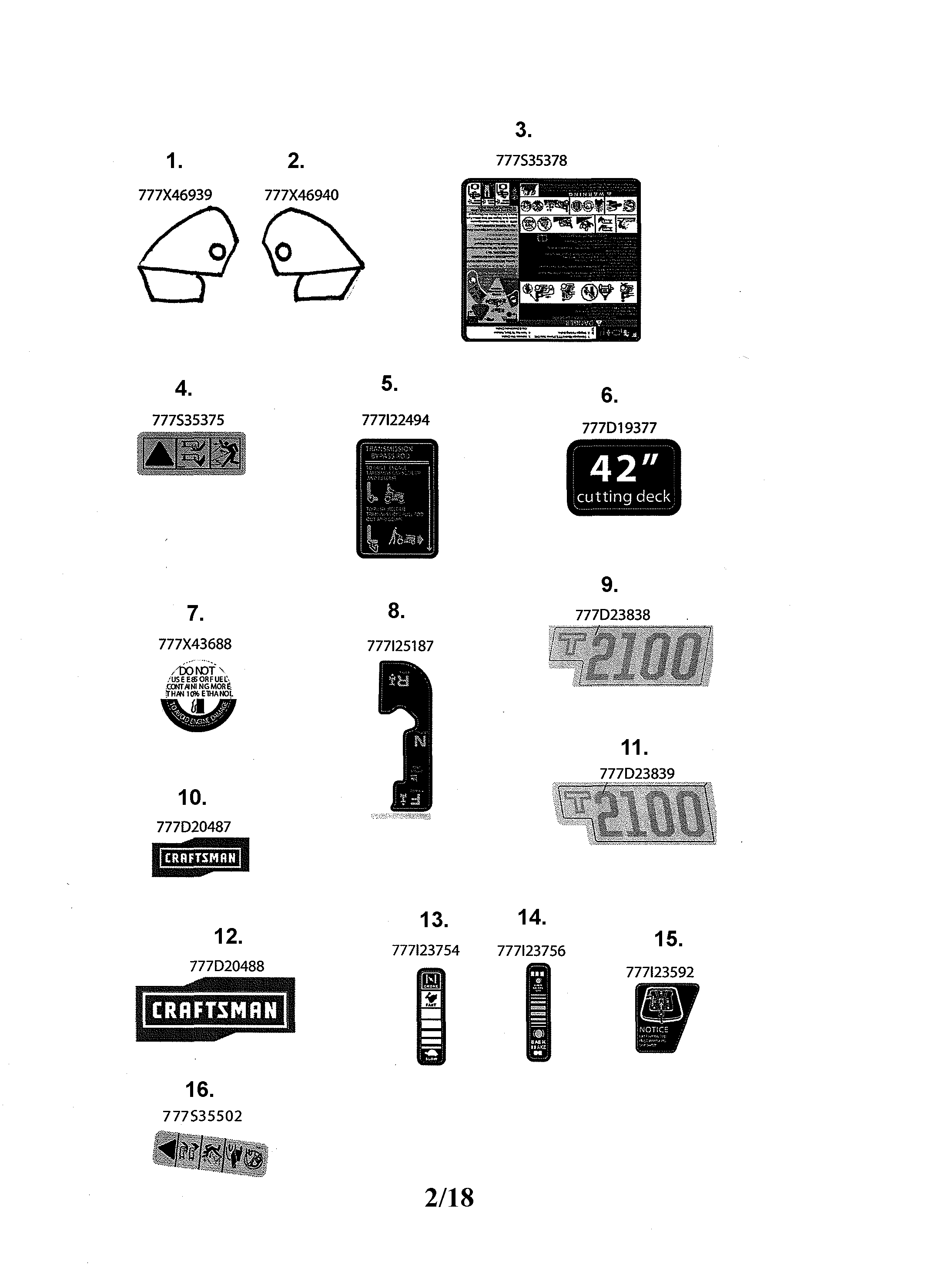 Craftsman 247255870 decals diagram