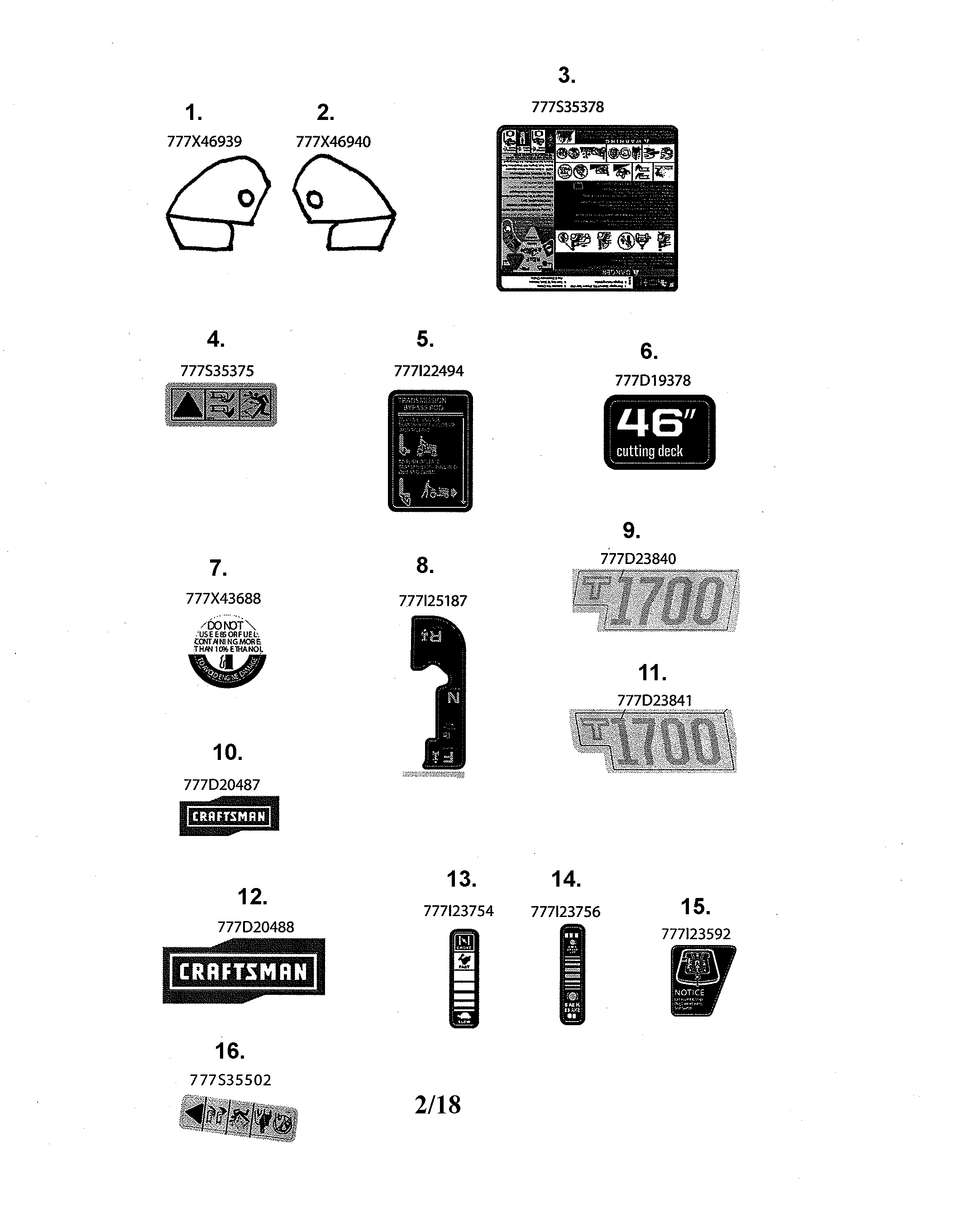 Craftsman 247255880 decals diagram