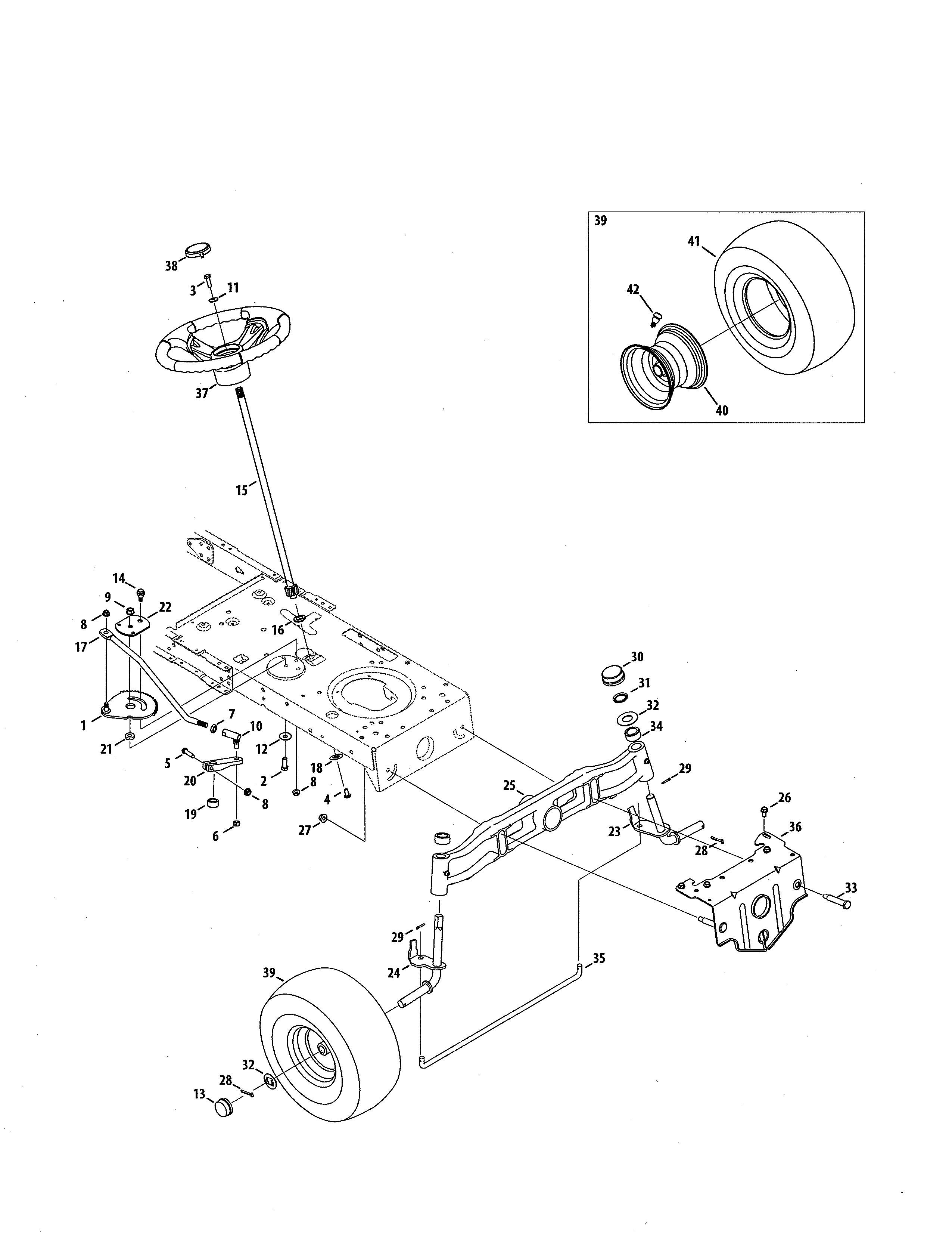 Craftsman 247255880 steering diagram