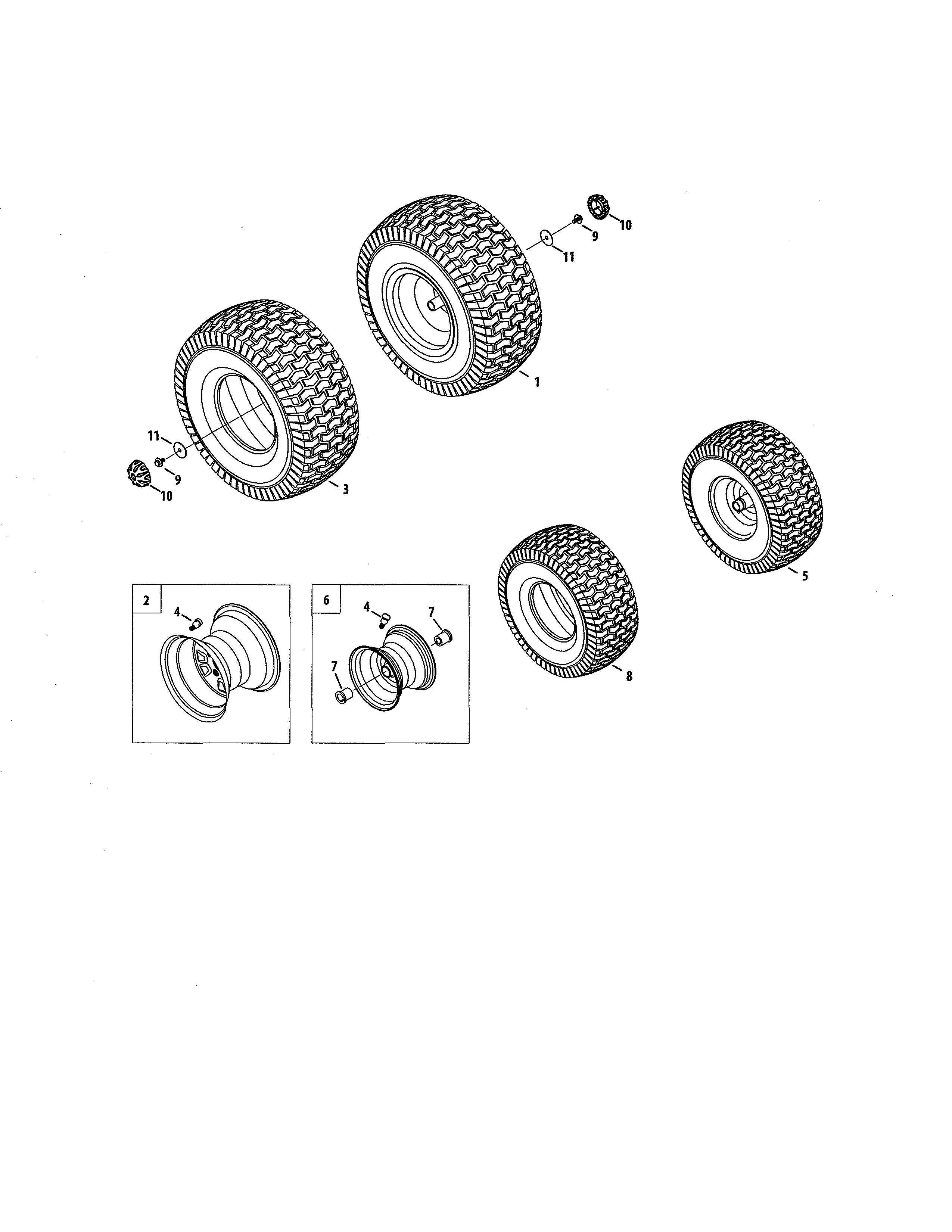 Craftsman 247270381 wheels diagram