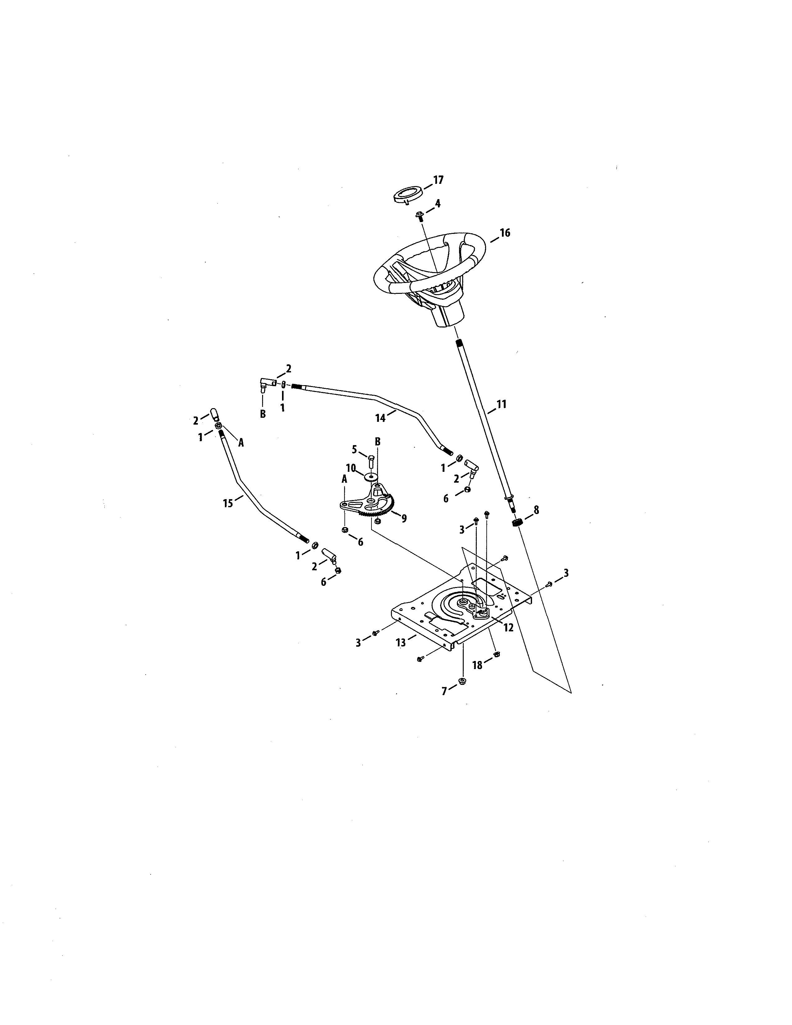 Craftsman 247270381 steering diagram