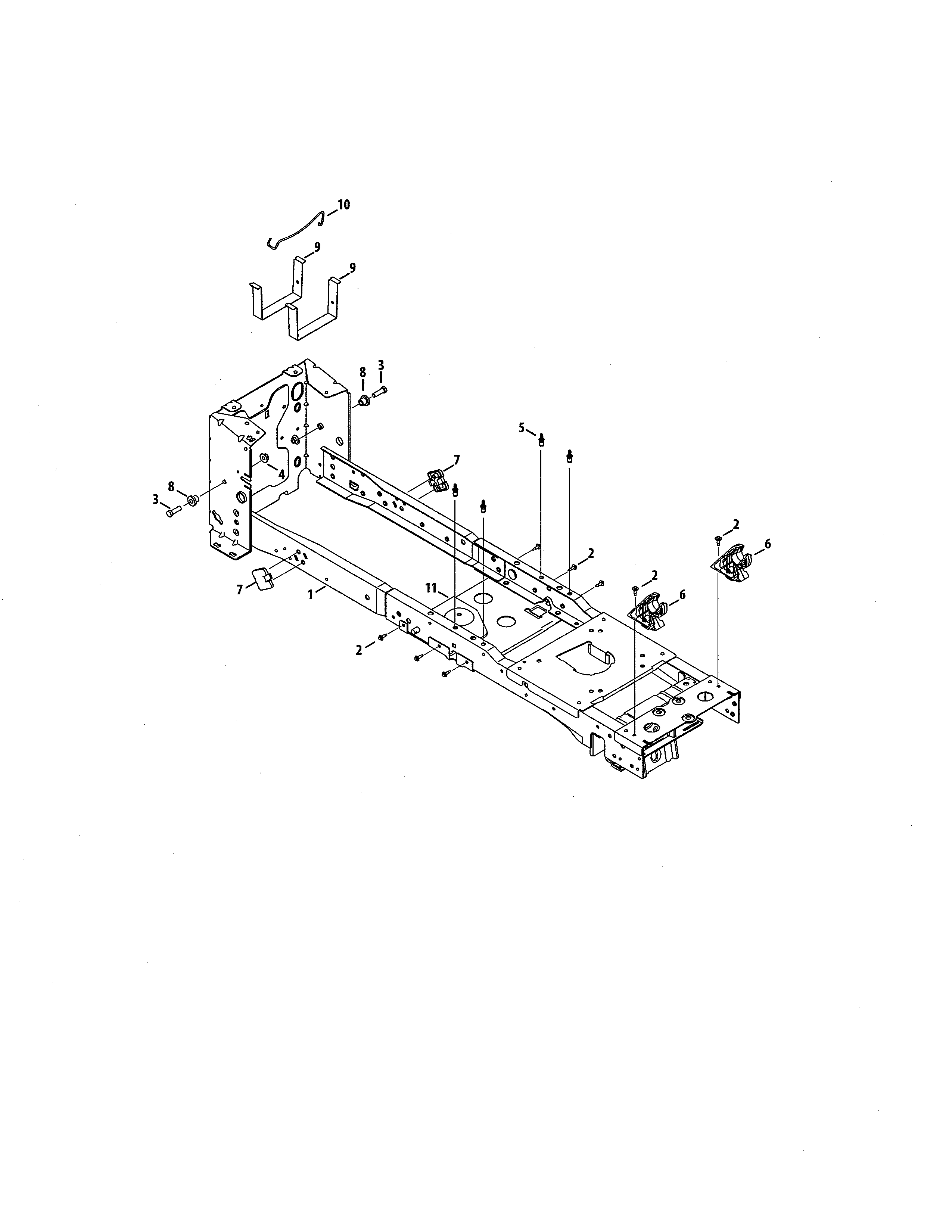 Craftsman 247270381 frame diagram