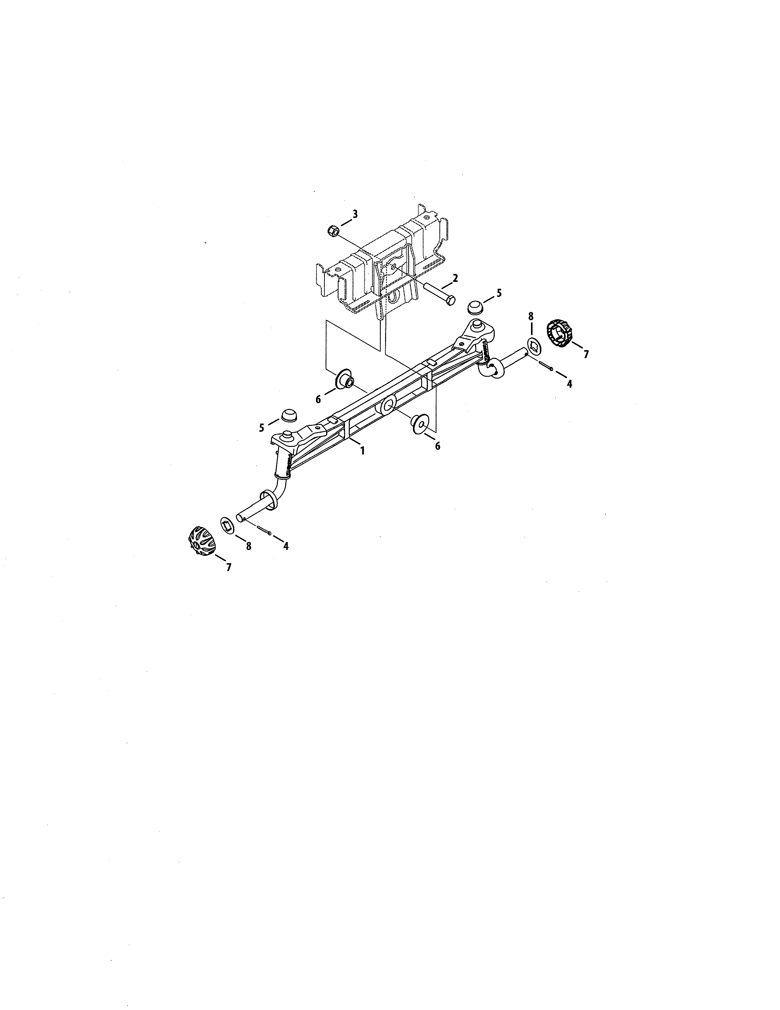 Craftsman 247270381 front axle diagram