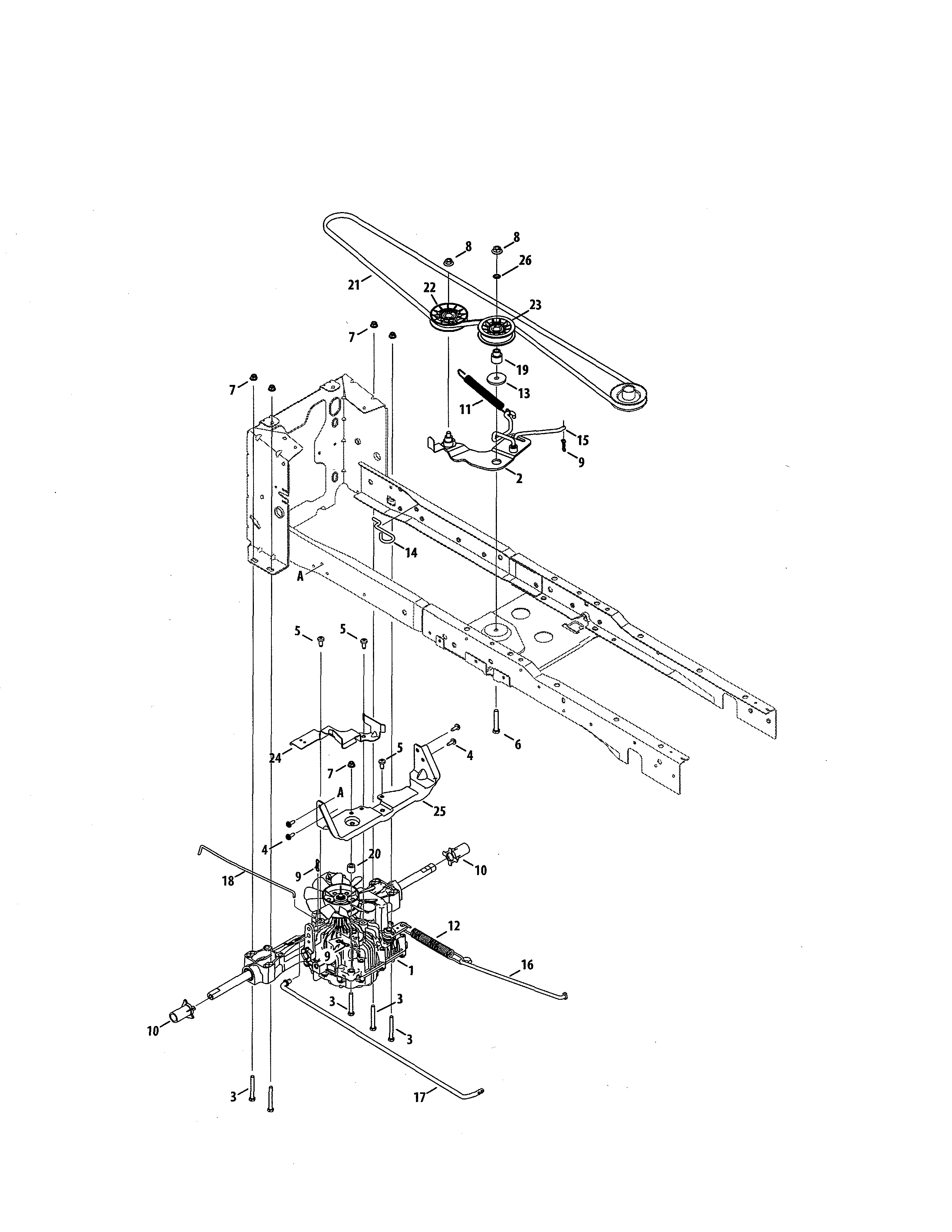 Craftsman 247270381 transmission diagram