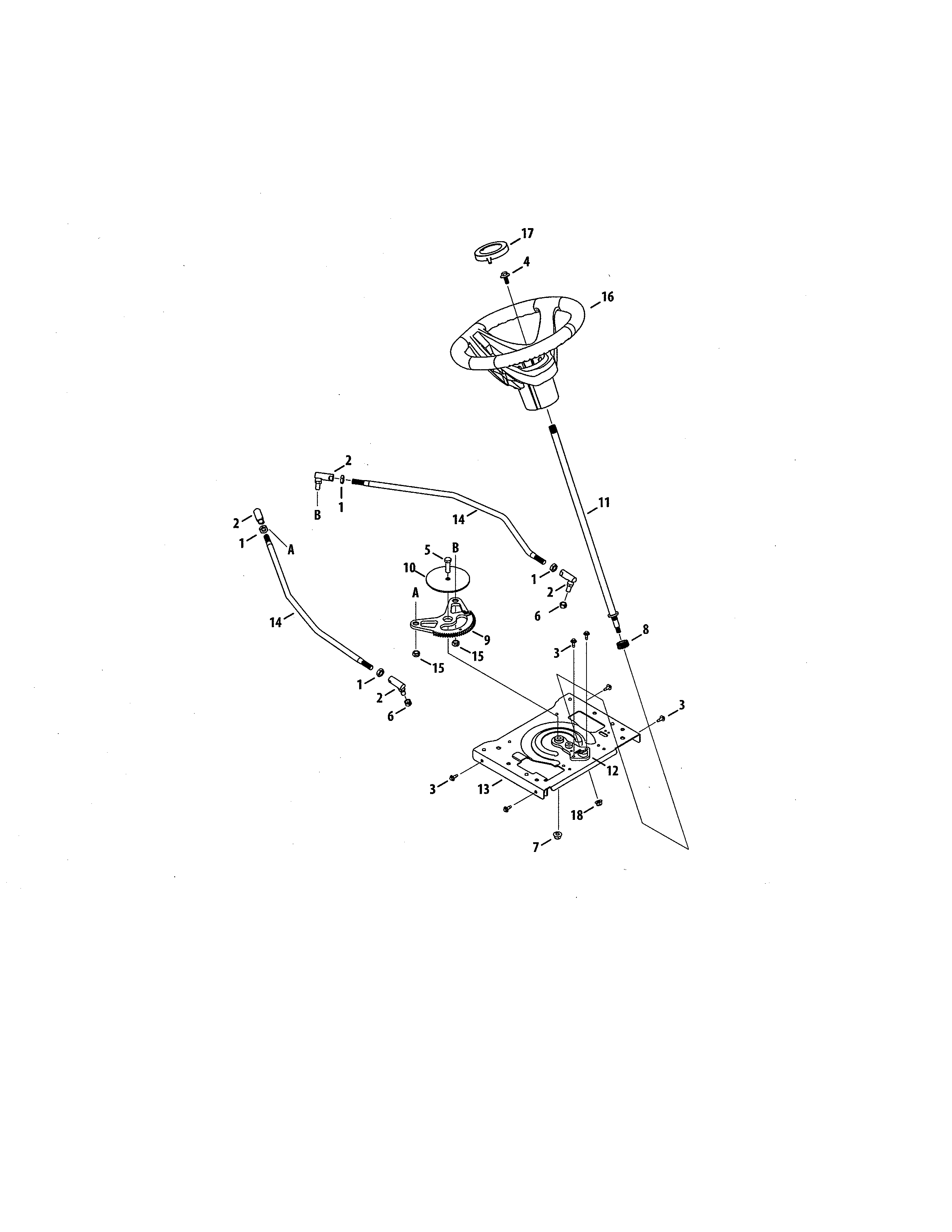 Craftsman 247270421 steering wheel diagram