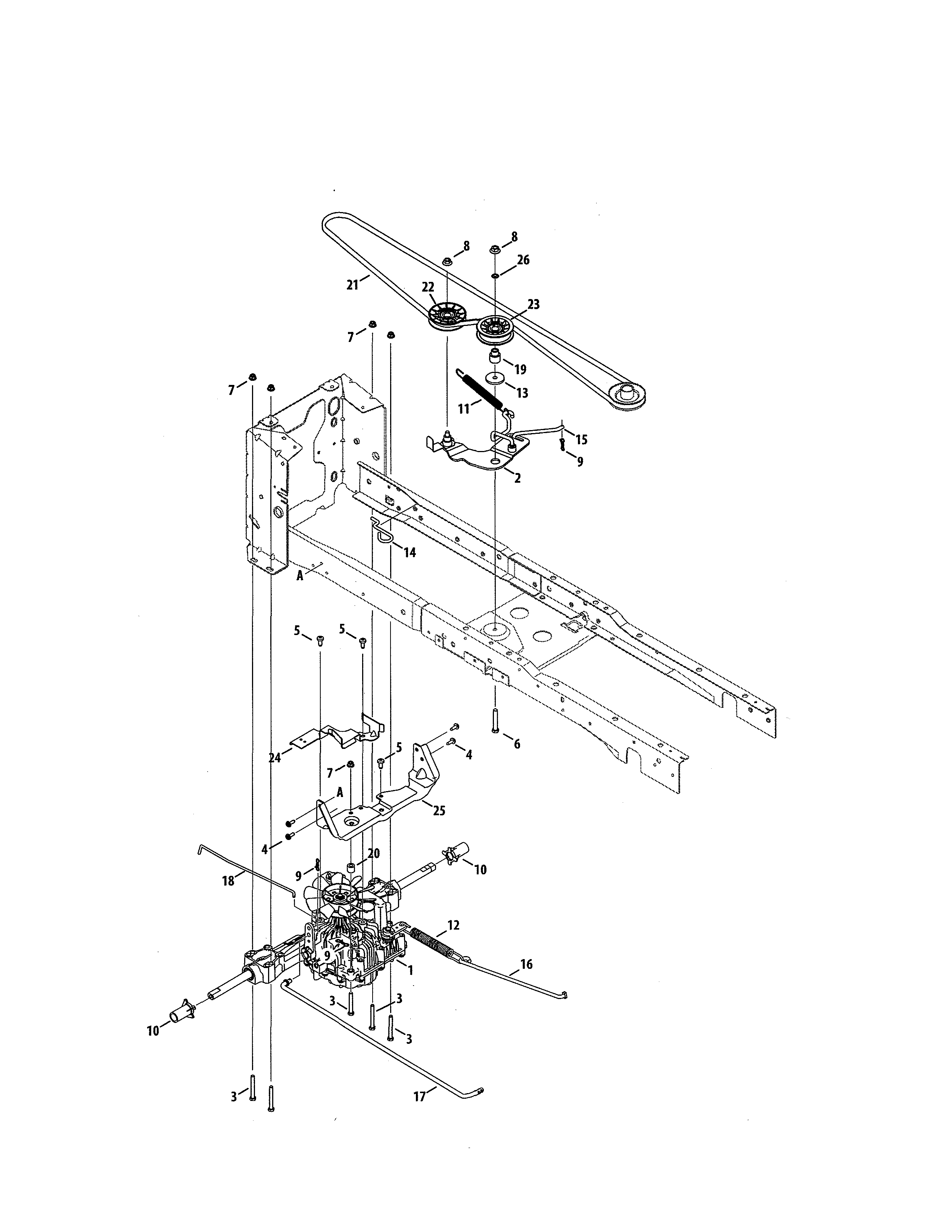 Craftsman 247270421 transmission diagram