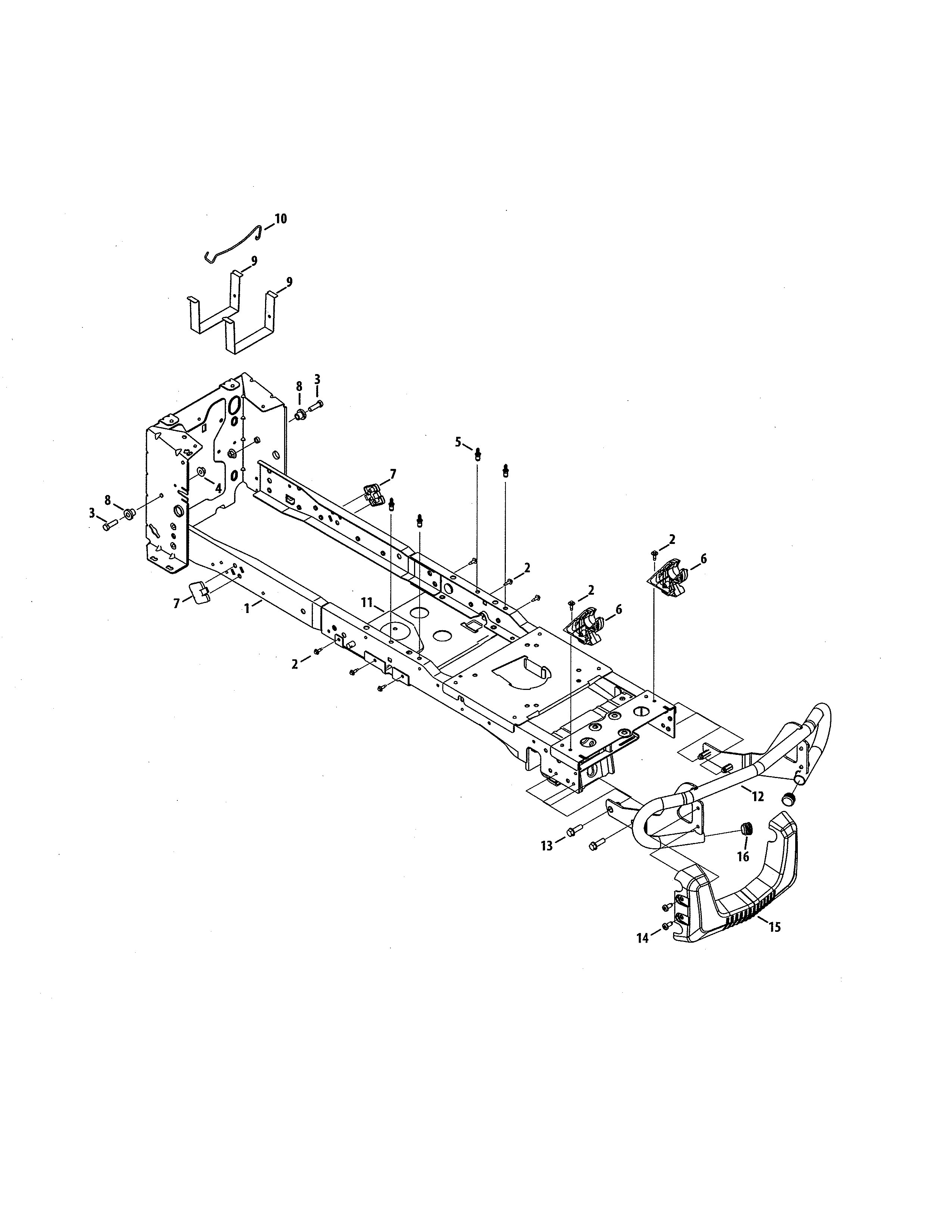 Craftsman 247270460 frame diagram