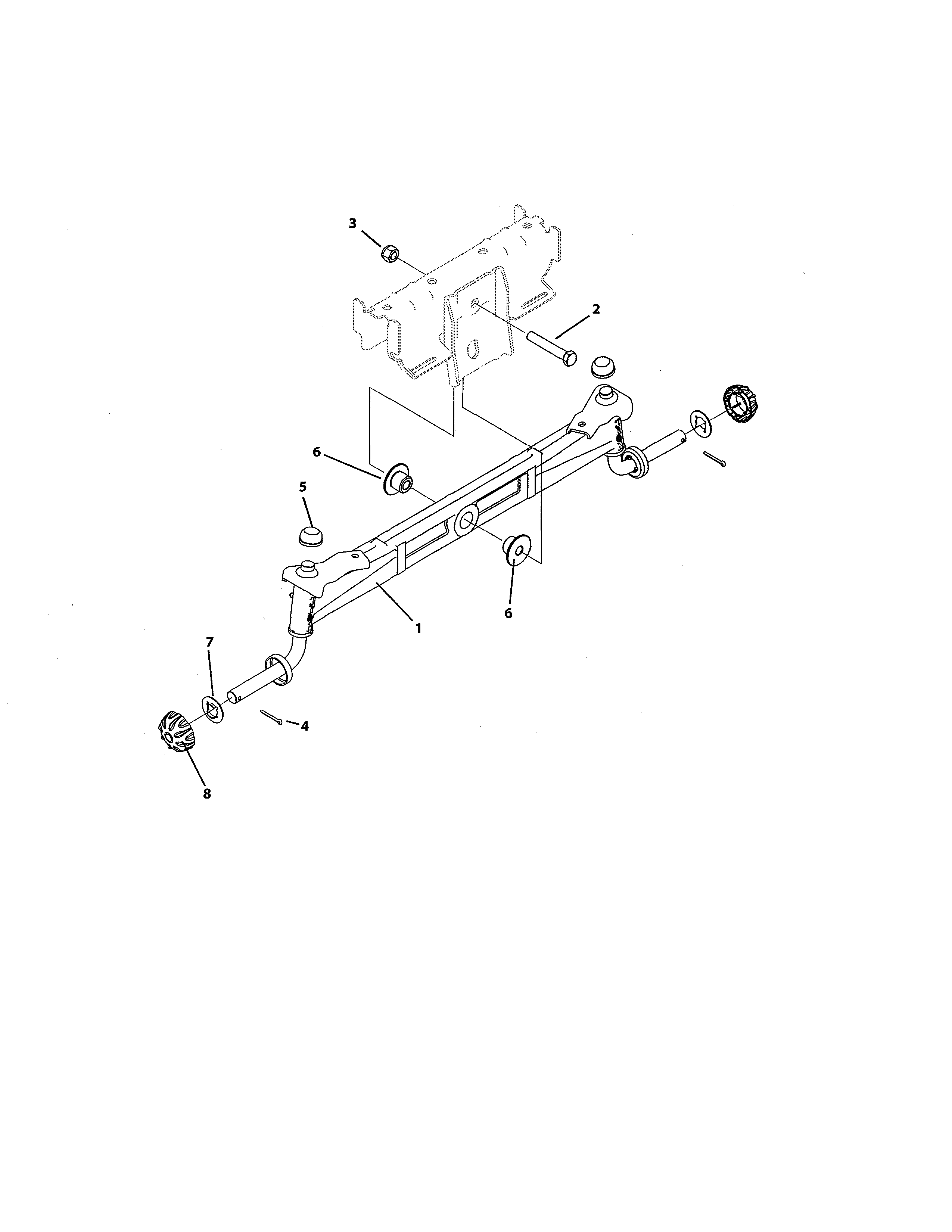 Craftsman 247270460 front axle diagram
