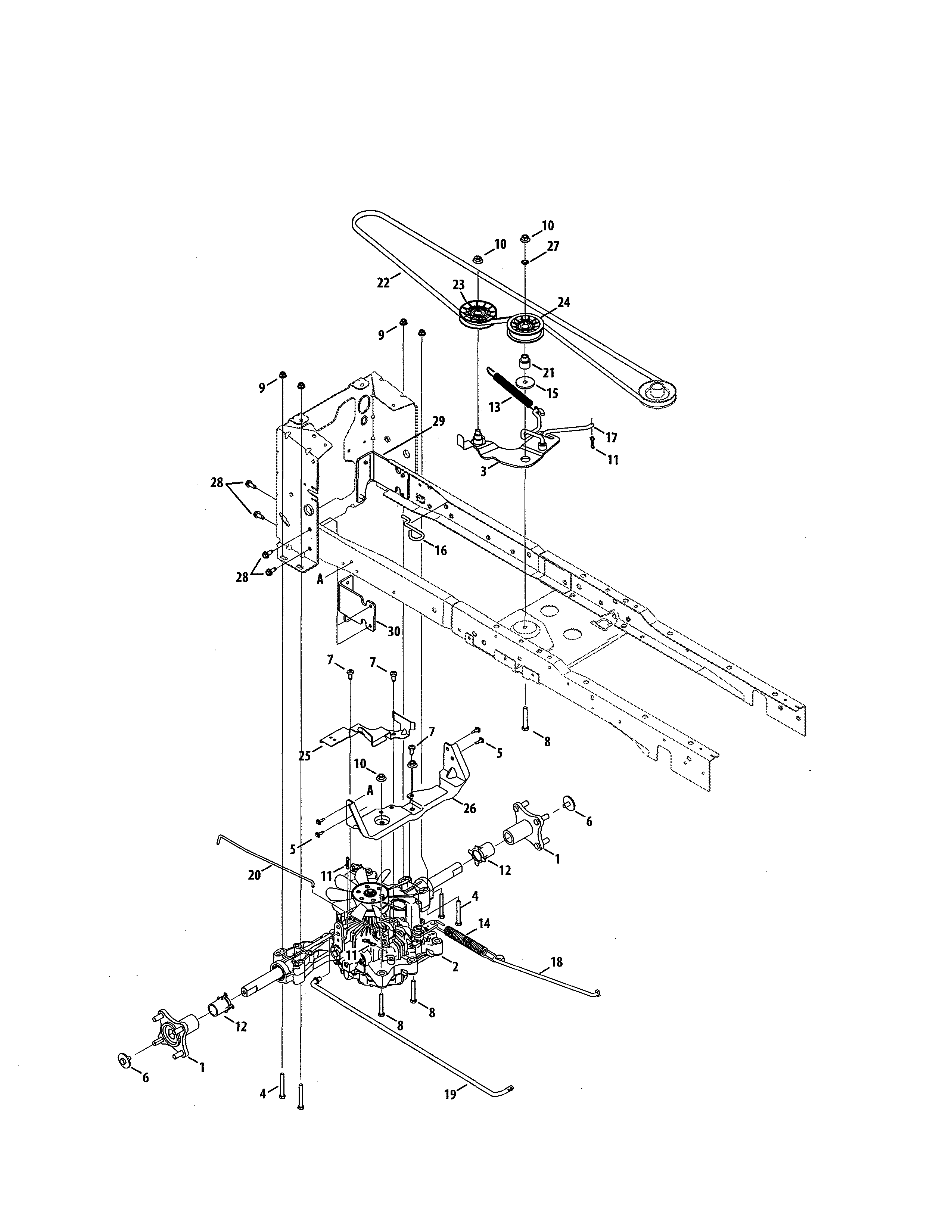 Craftsman 247270460 transmission diagram