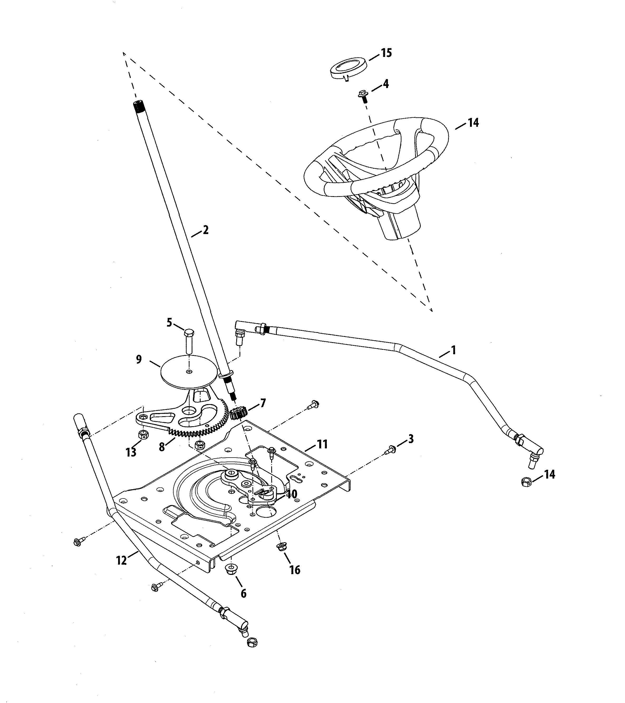 Craftsman 247270481 steering diagram
