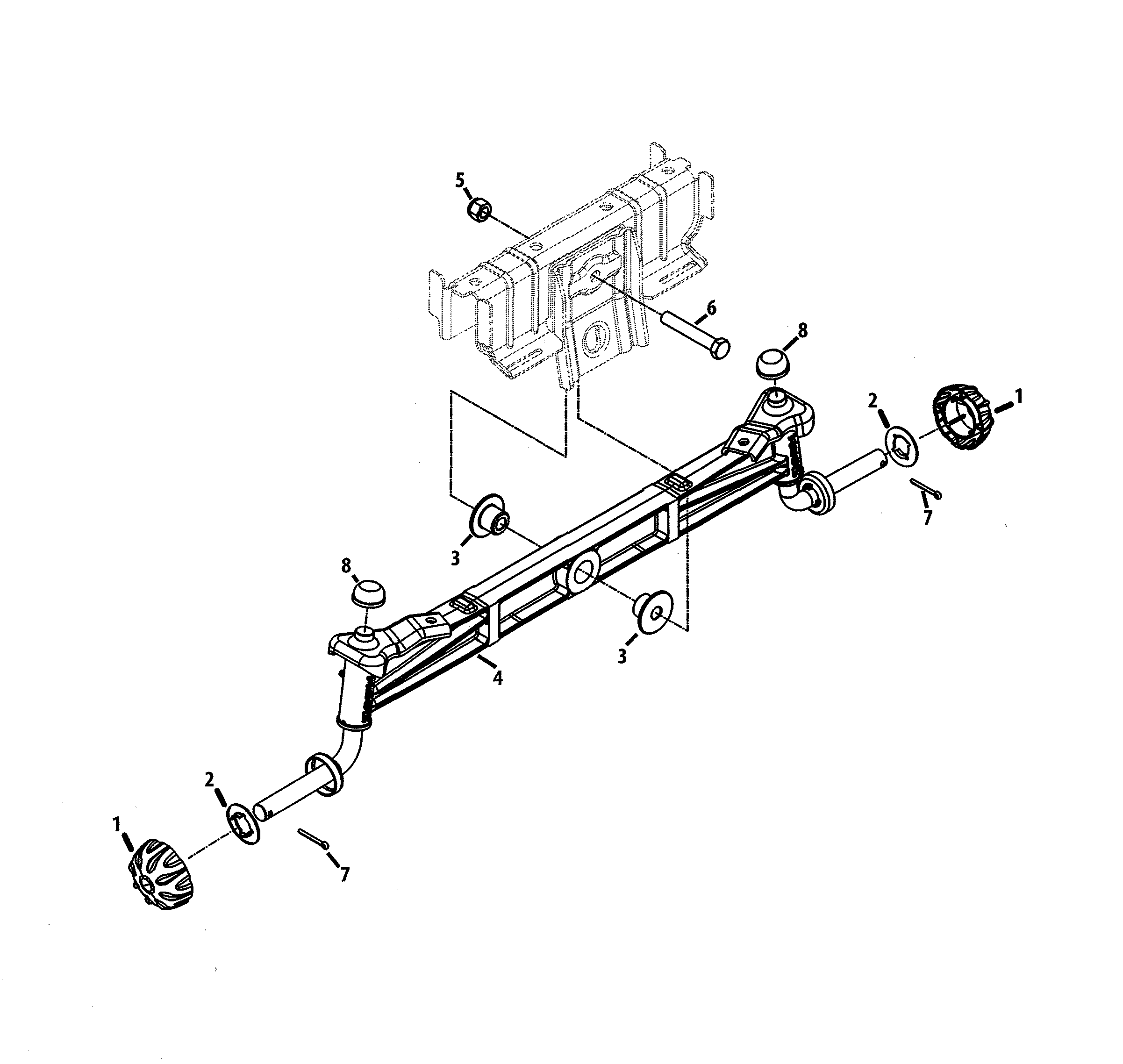 Craftsman 247270481 front axle diagram