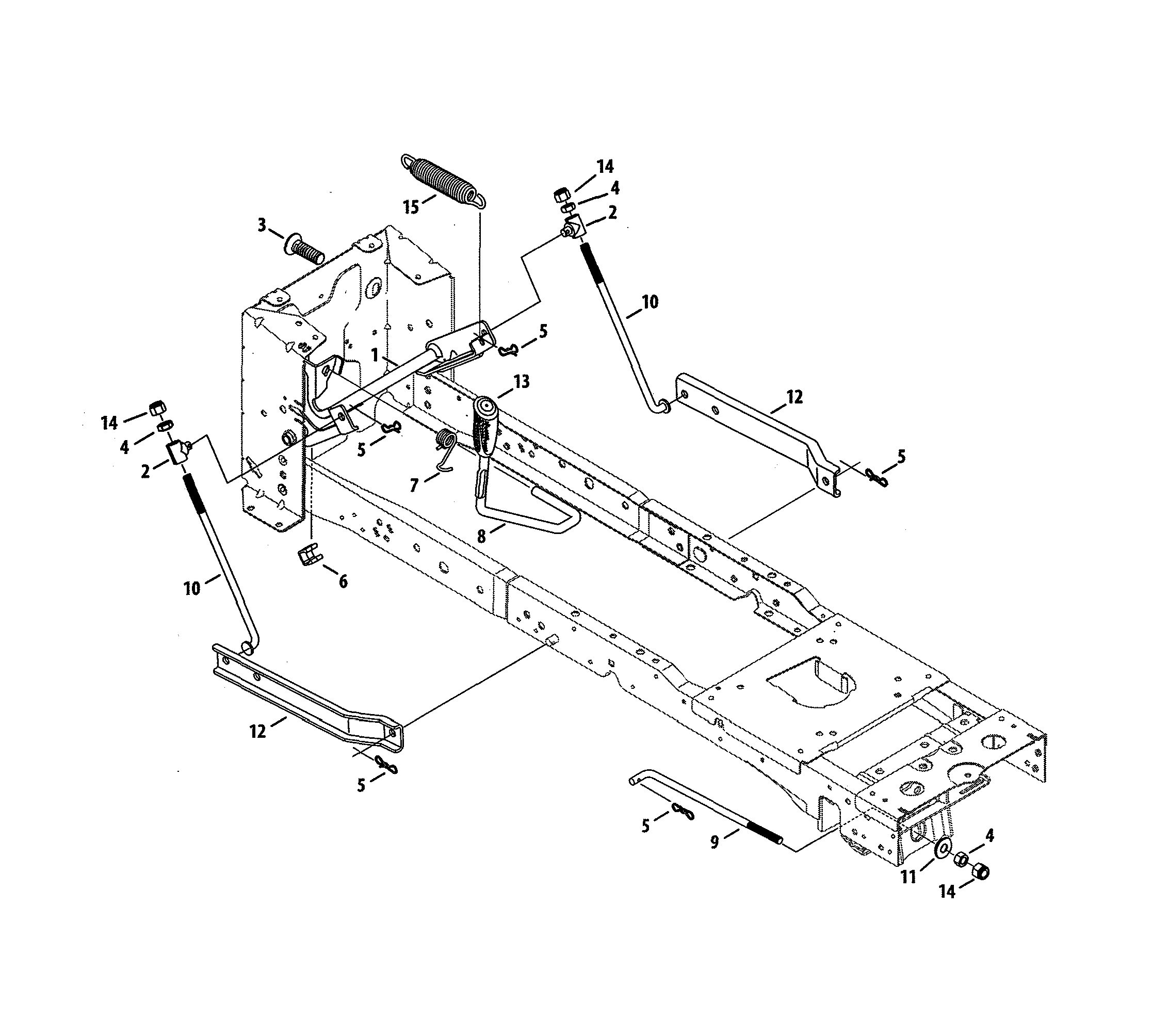 Craftsman 247270481 lift diagram