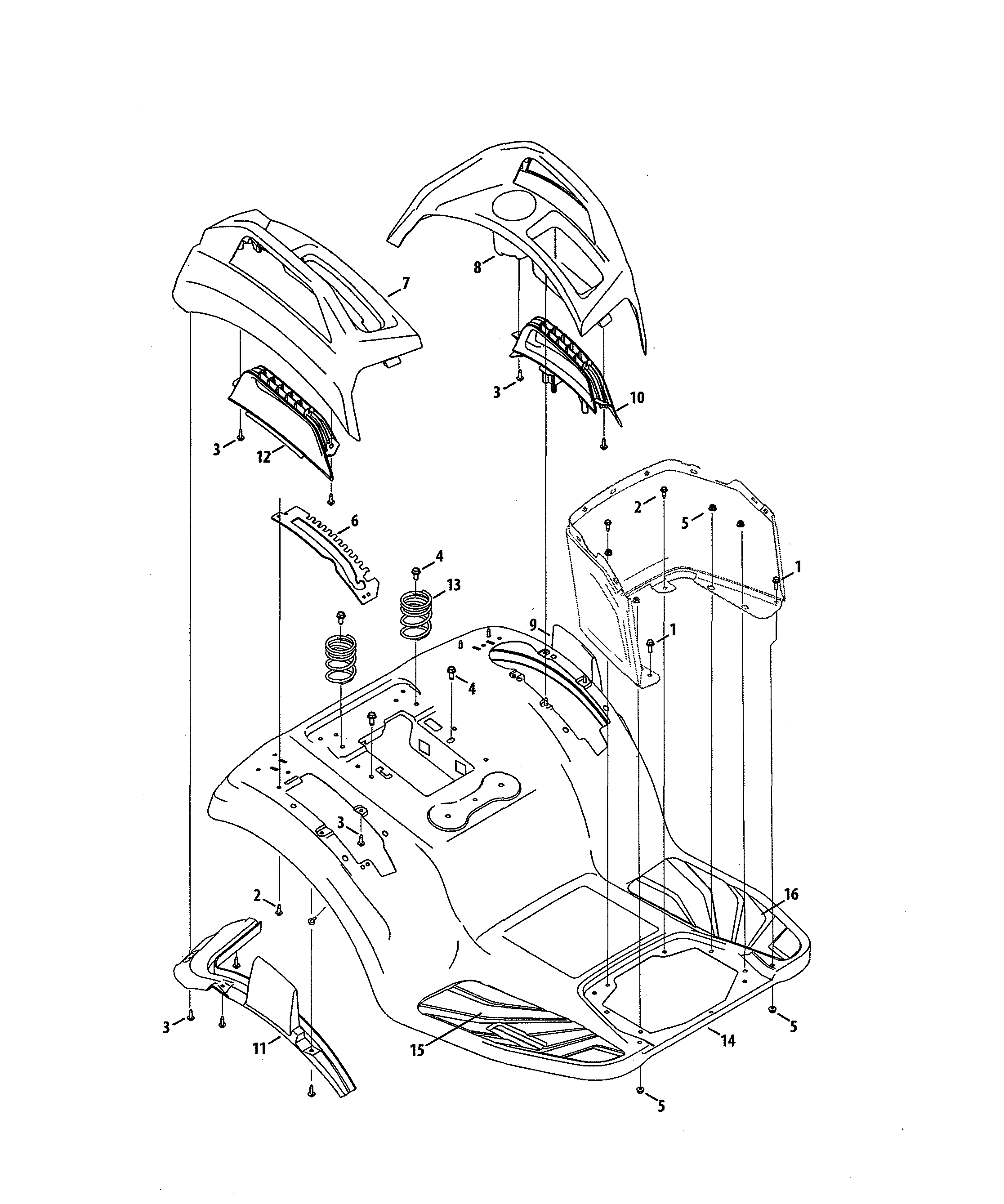 Craftsman 247270481 fender diagram