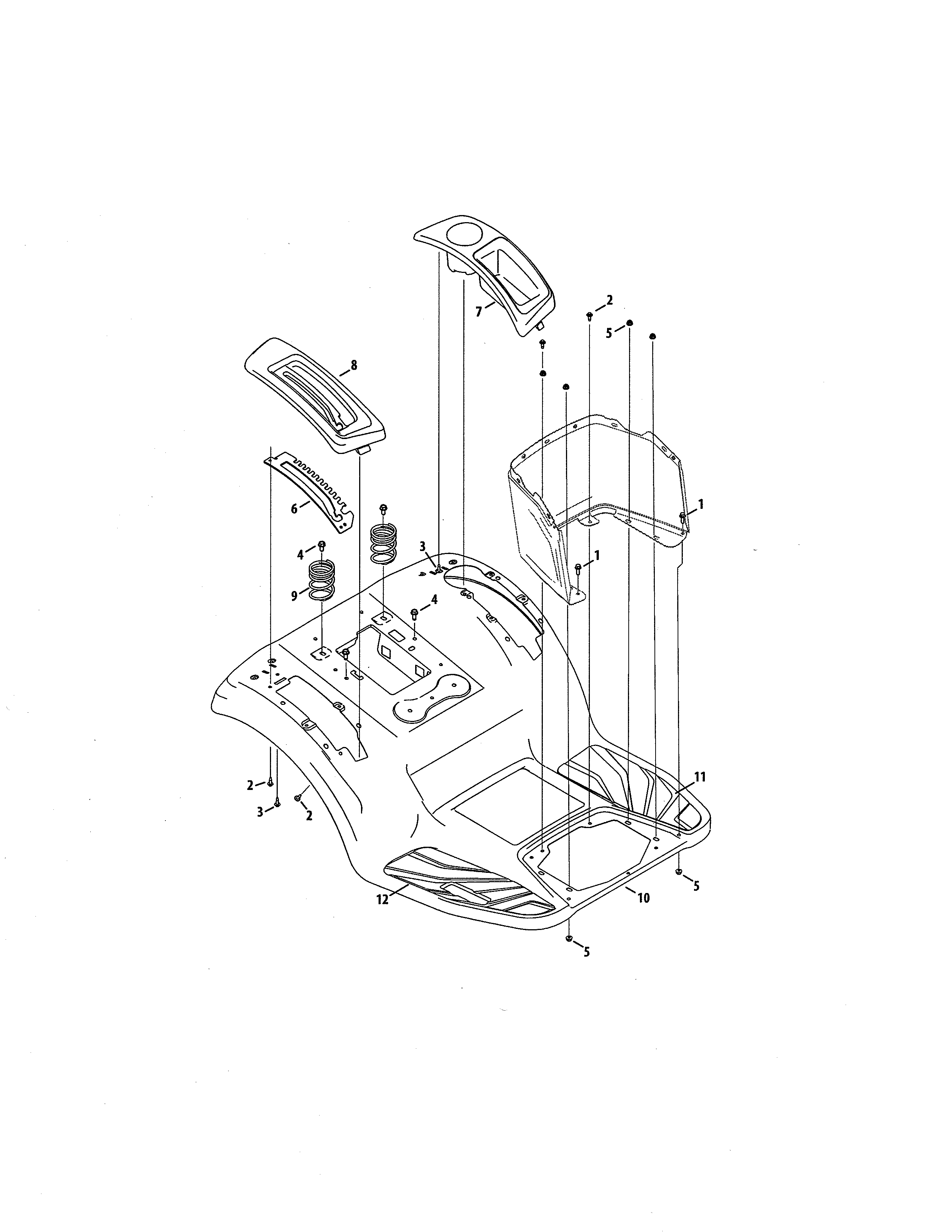 Craftsman 247270491 fender diagram