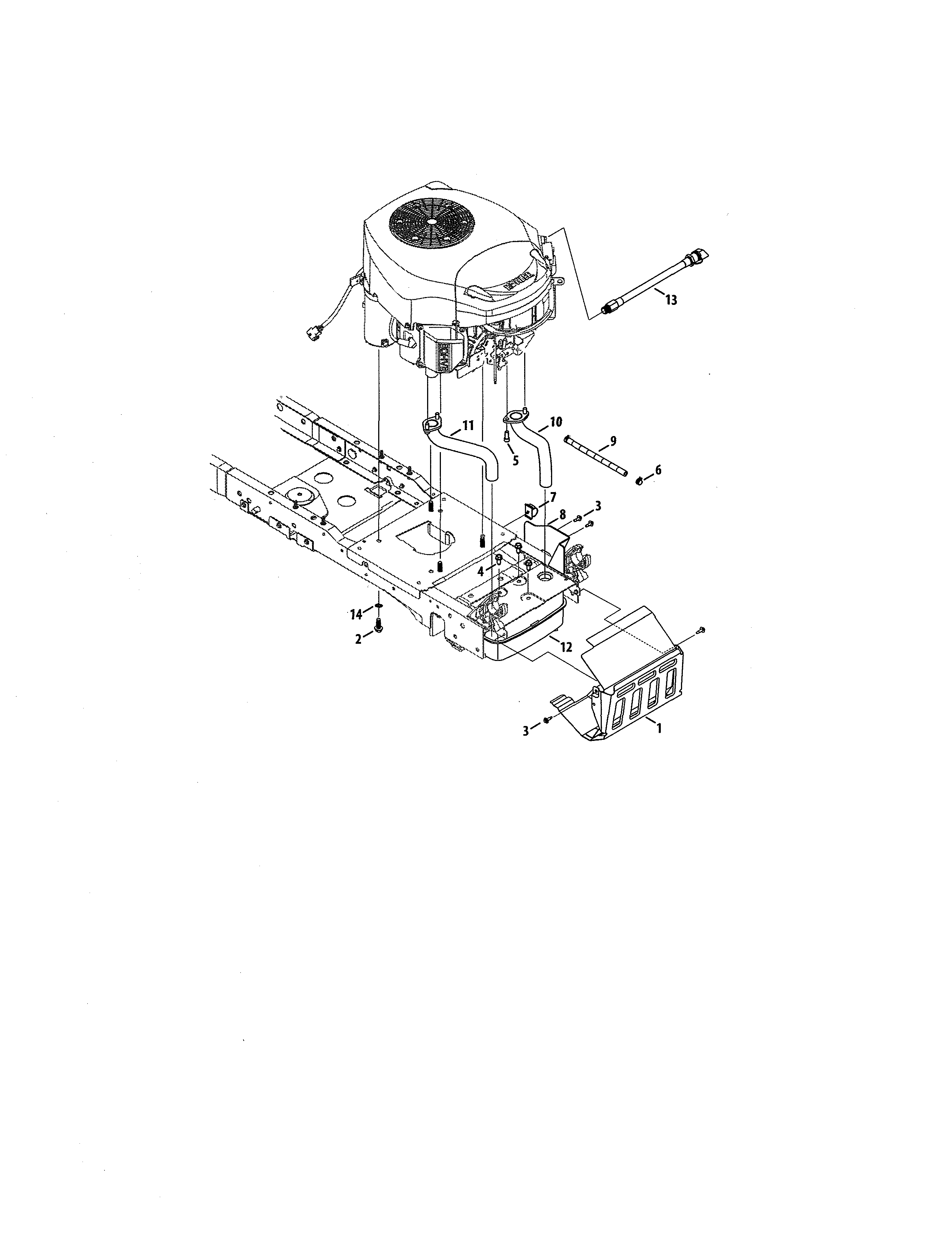 Craftsman 247270491 engine/muffler diagram