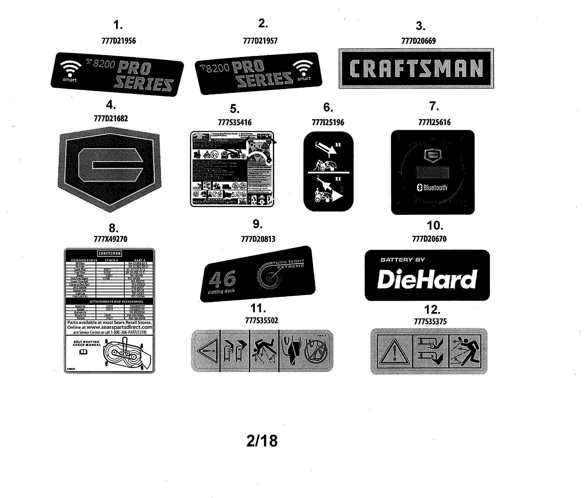 Craftsman 247270491 decals diagram