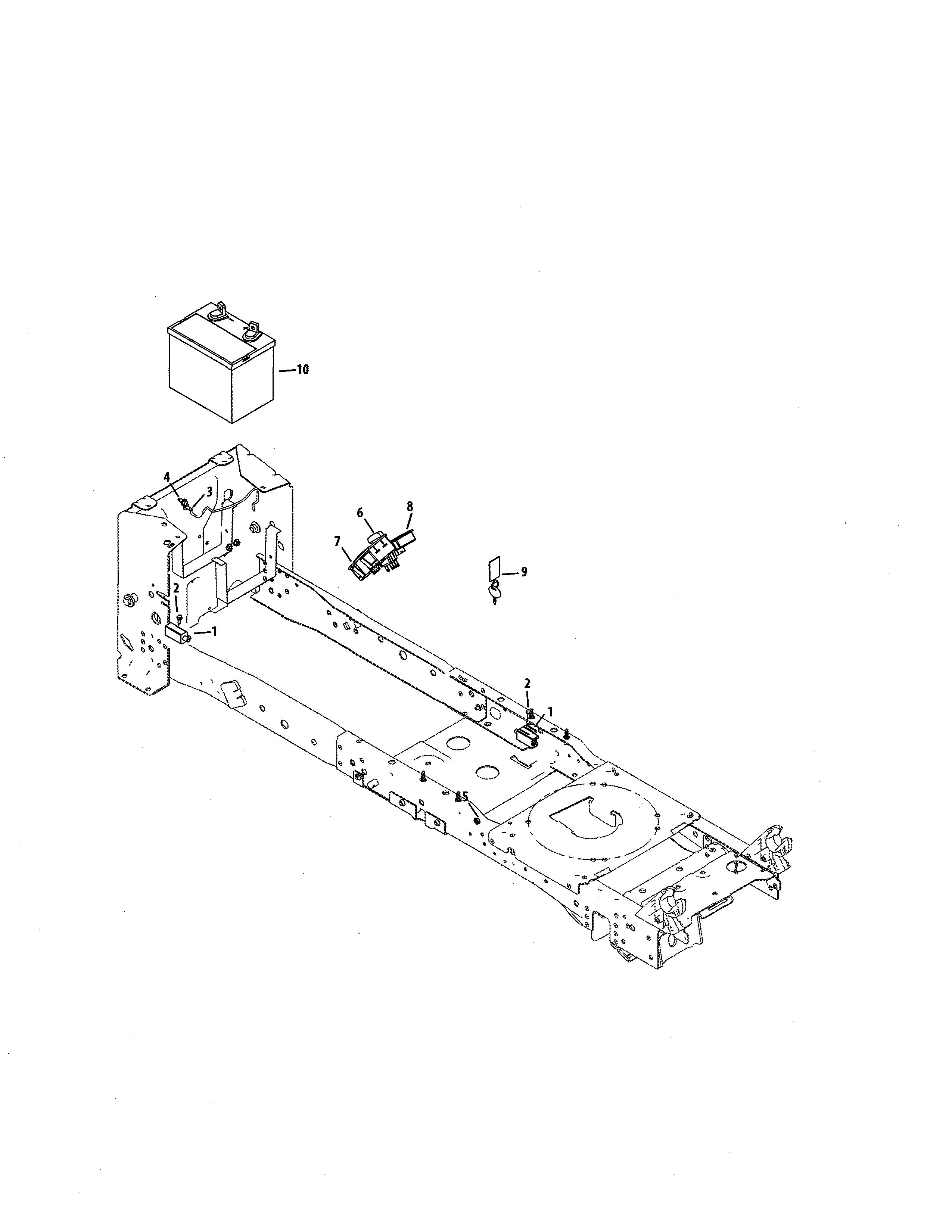 Craftsman 247270560 battery/interlock switch diagram