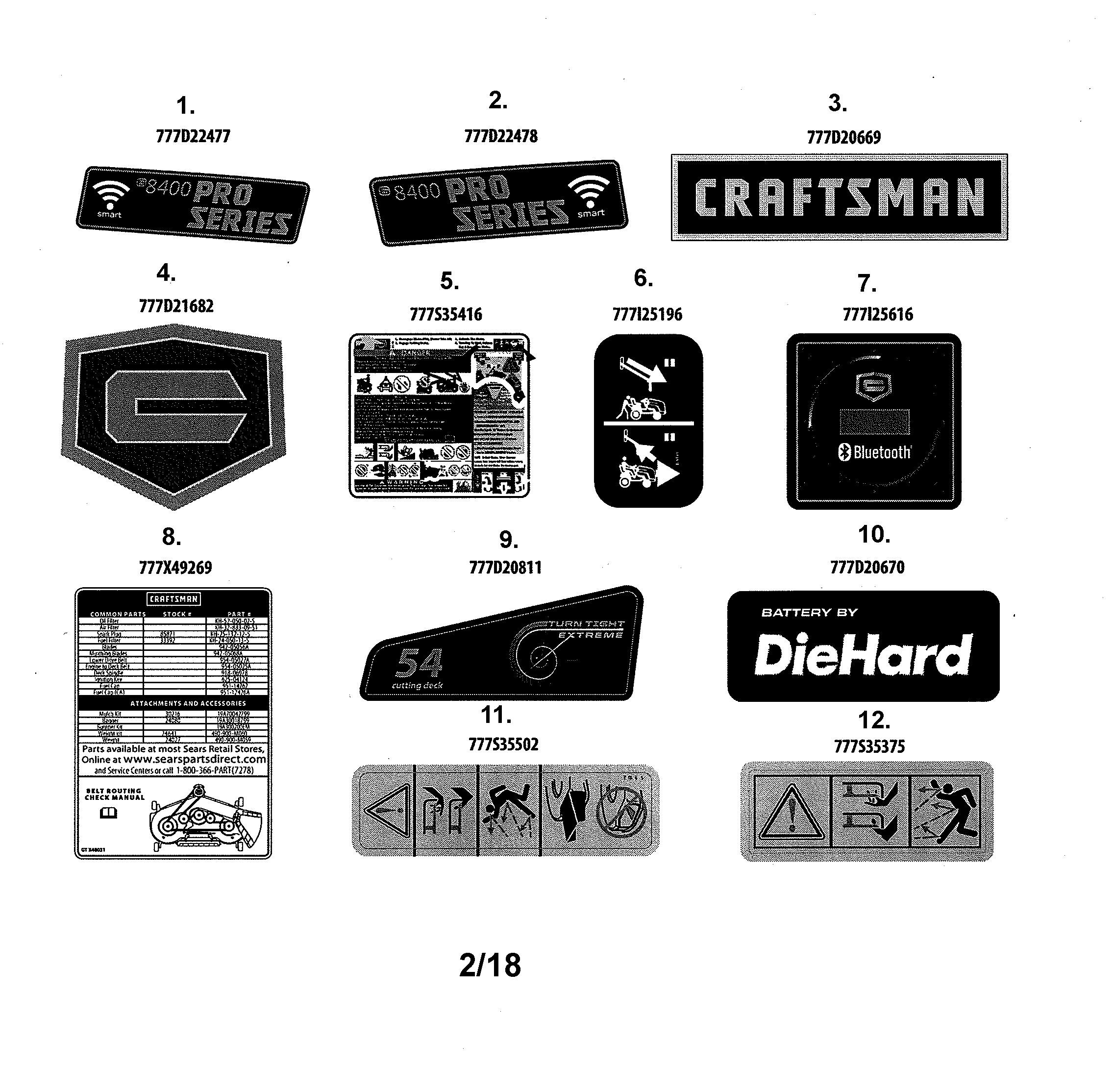 Craftsman 247270560 decals diagram