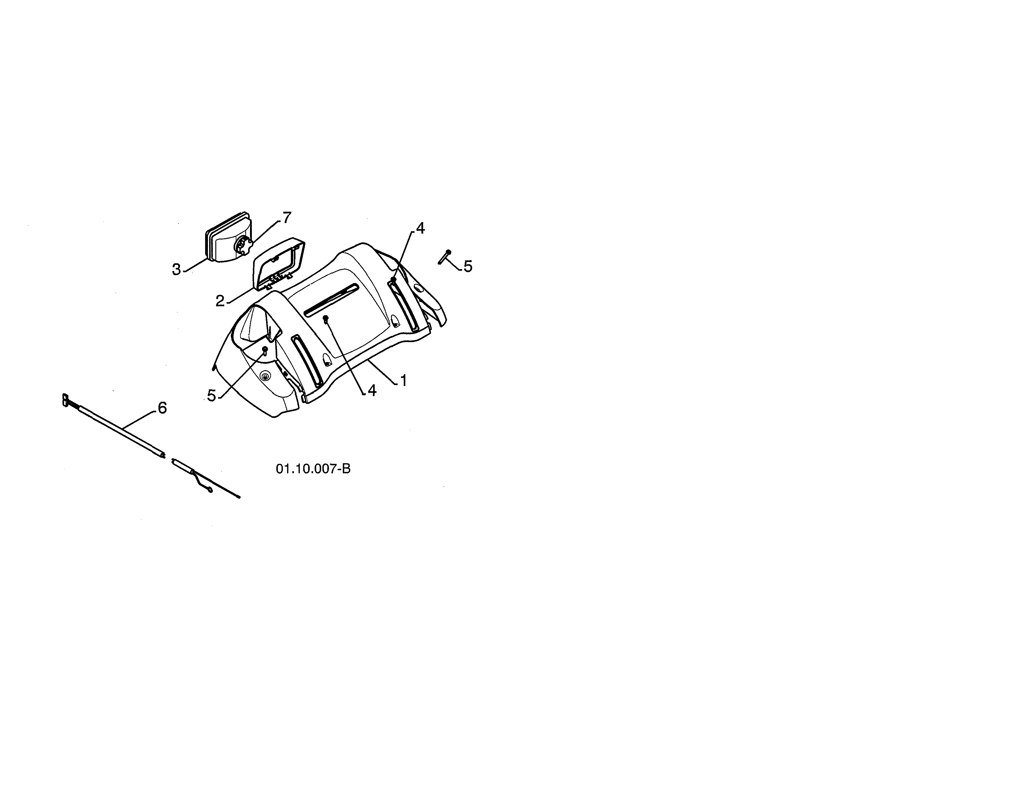 Poulan PR624ES-96198004603 console panel/headlight diagram