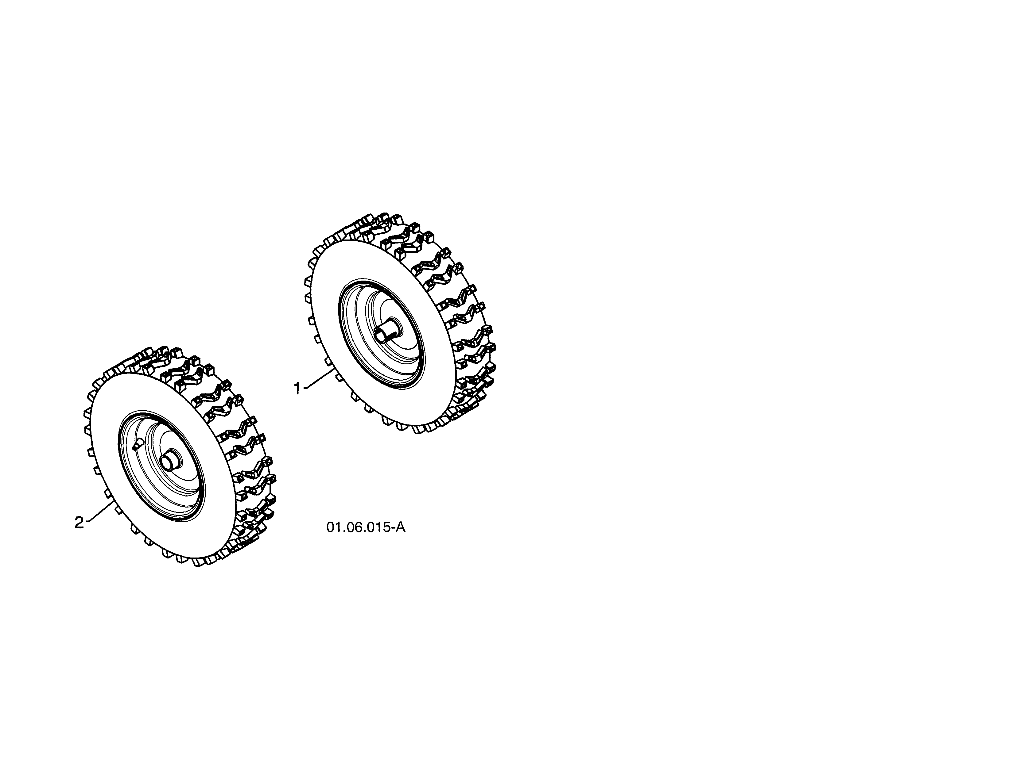 Poulan PR624ES-96198004603 wheels diagram