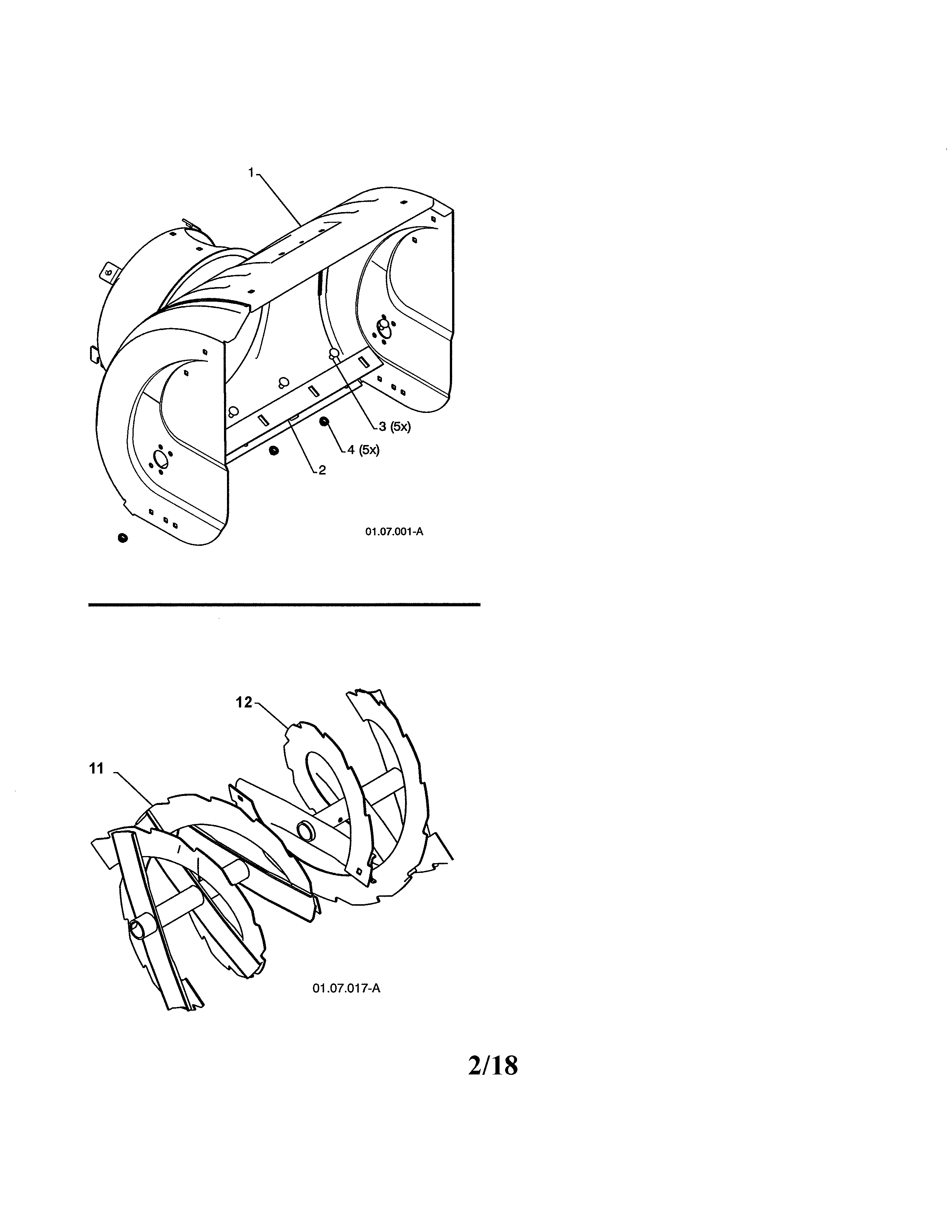Poulan PR624ES-96198004604 auger & housing diagram